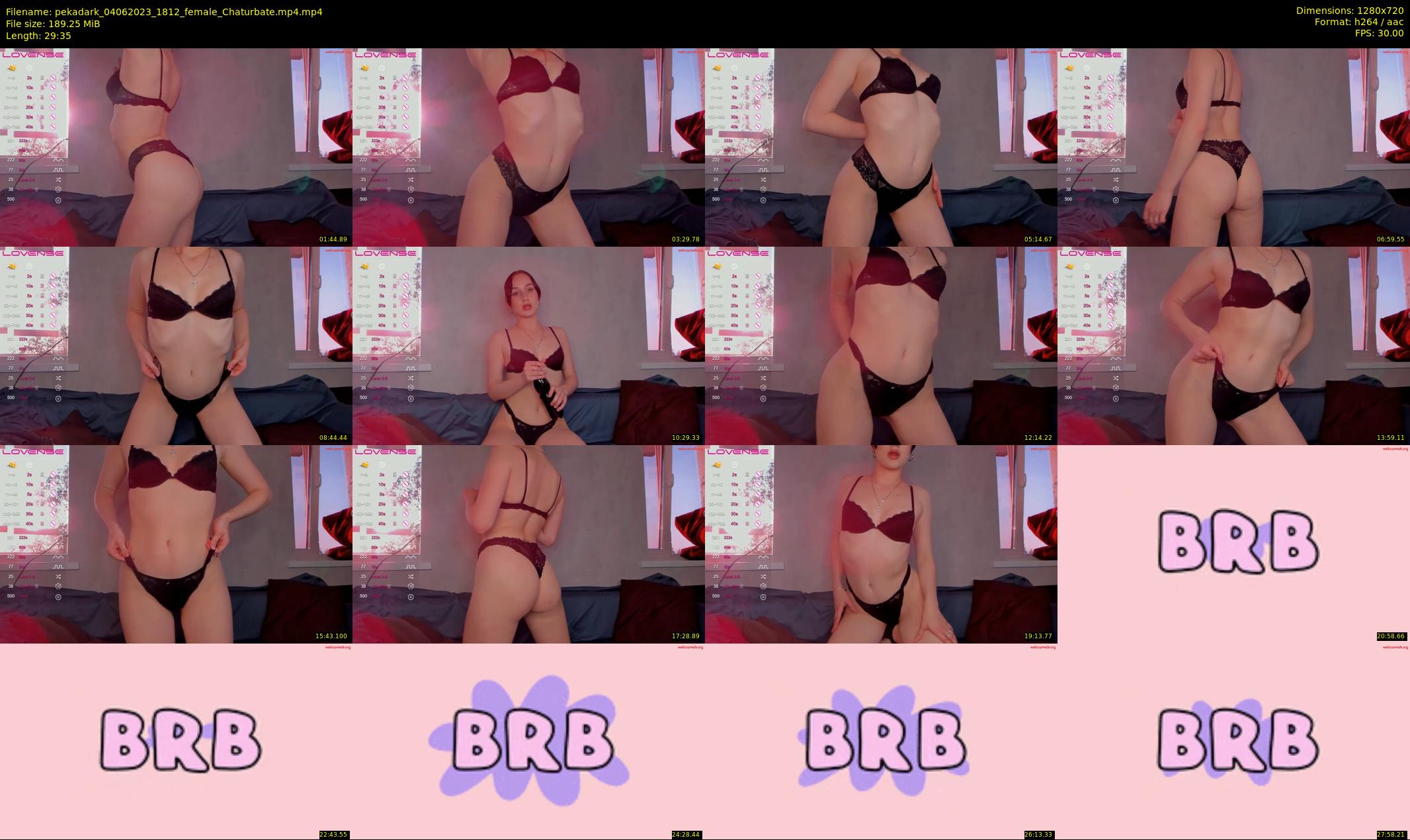 pekadark — 30 minute Chaturbate female cam show recording, 720p, Jun 4, 2023