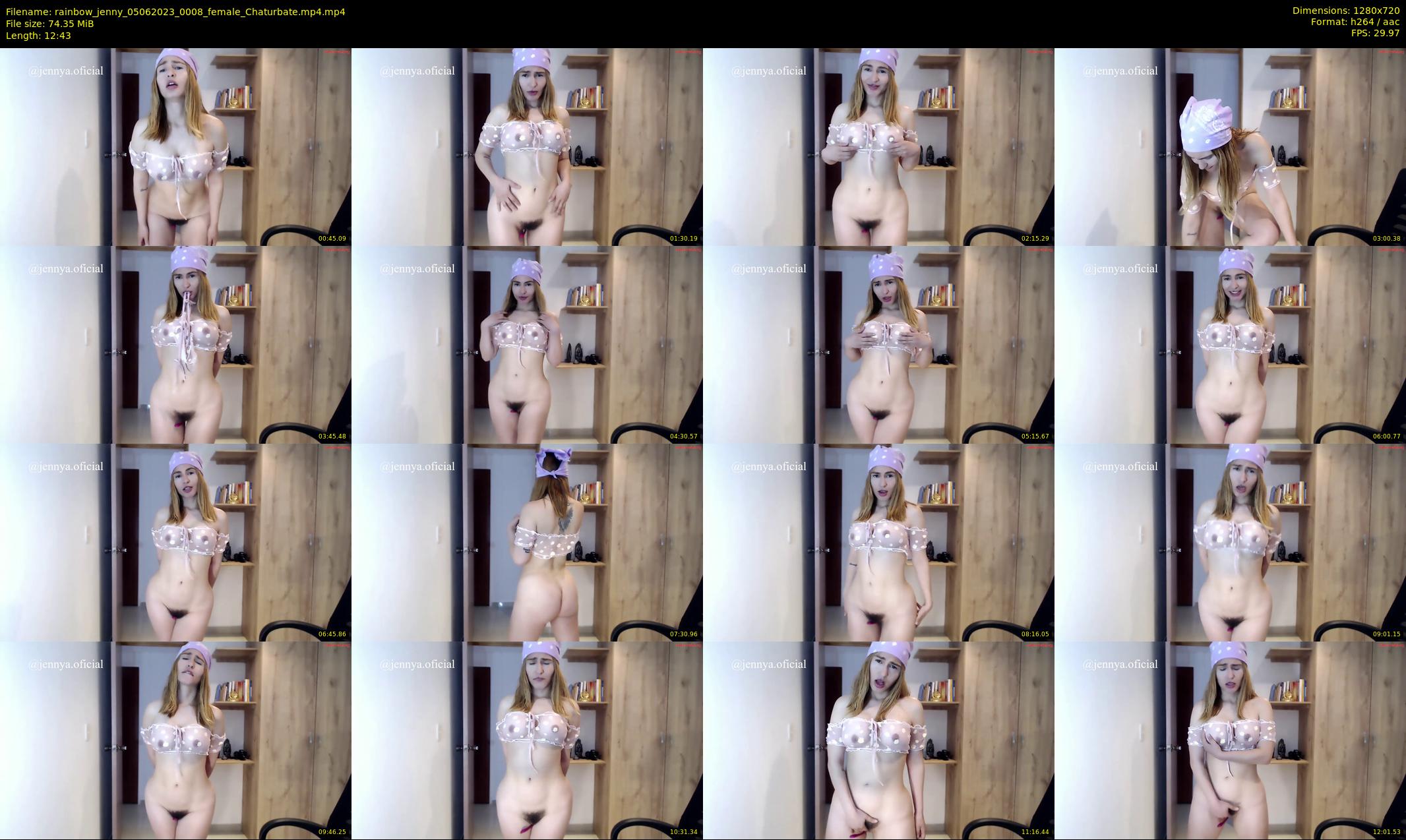 rainbow_jenny — 13 minute Chaturbate female cam show recording, 720p, Jun 5, 2023