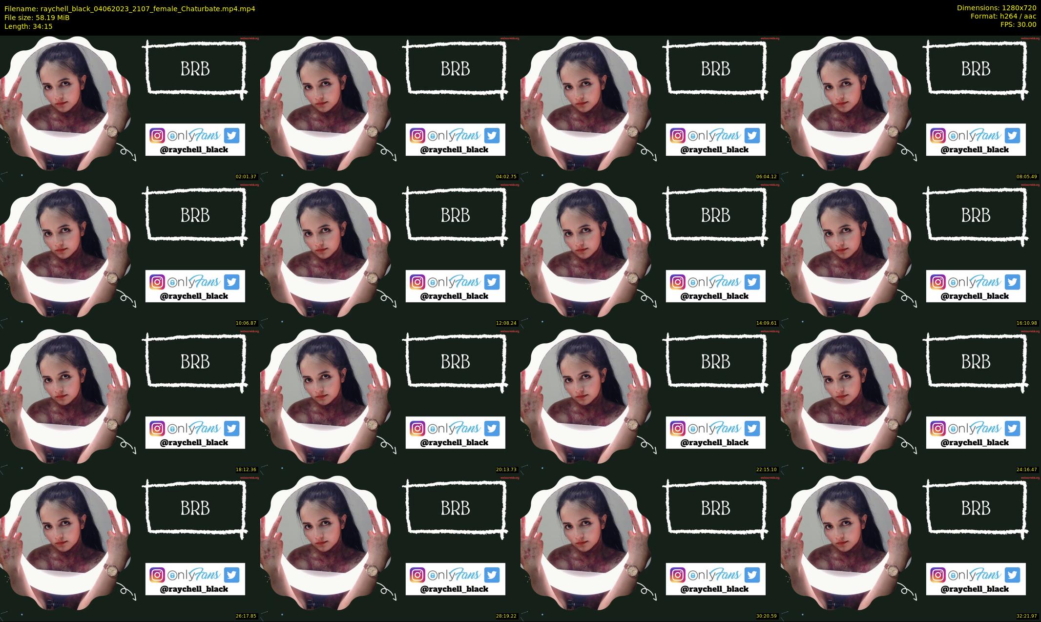 raychell_black — 35 minute Chaturbate female cam show recording, 720p, Jun 4, 2023