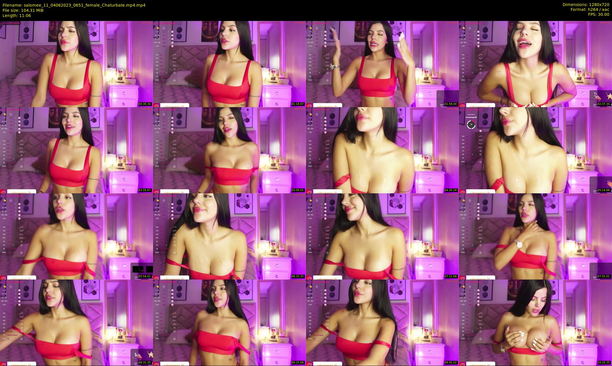 salomee_11 — 12 minute Chaturbate female cam show recording, 720p, Jun 4, 2023