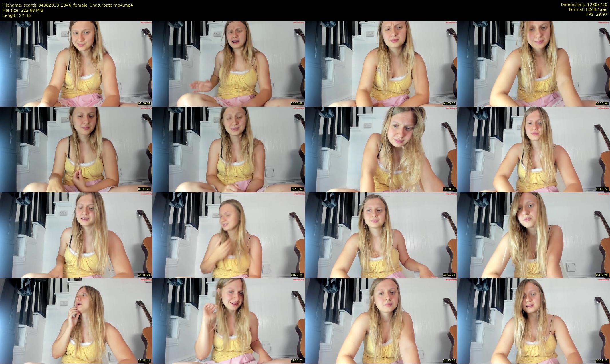 scartit — 28 minute Chaturbate female cam show recording, 720p, Jun 4, 2023
