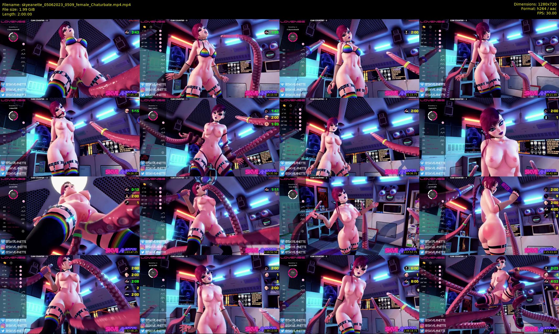 skyeanette — 120 minute Chaturbate female cam show recording, 720p, Jun 5, 2023