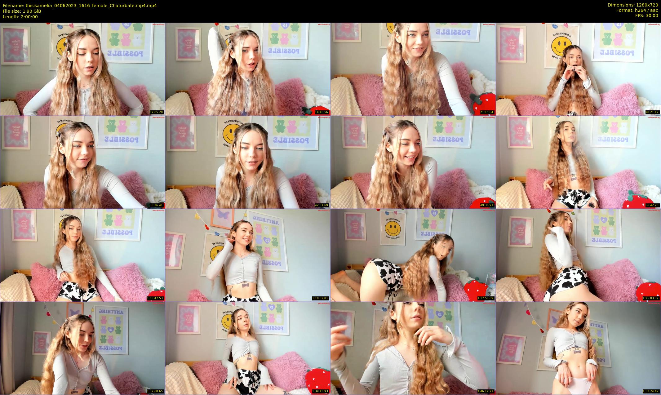 thisisamelia — 120 minute Chaturbate female cam show recording, 720p, Jun 4, 2023