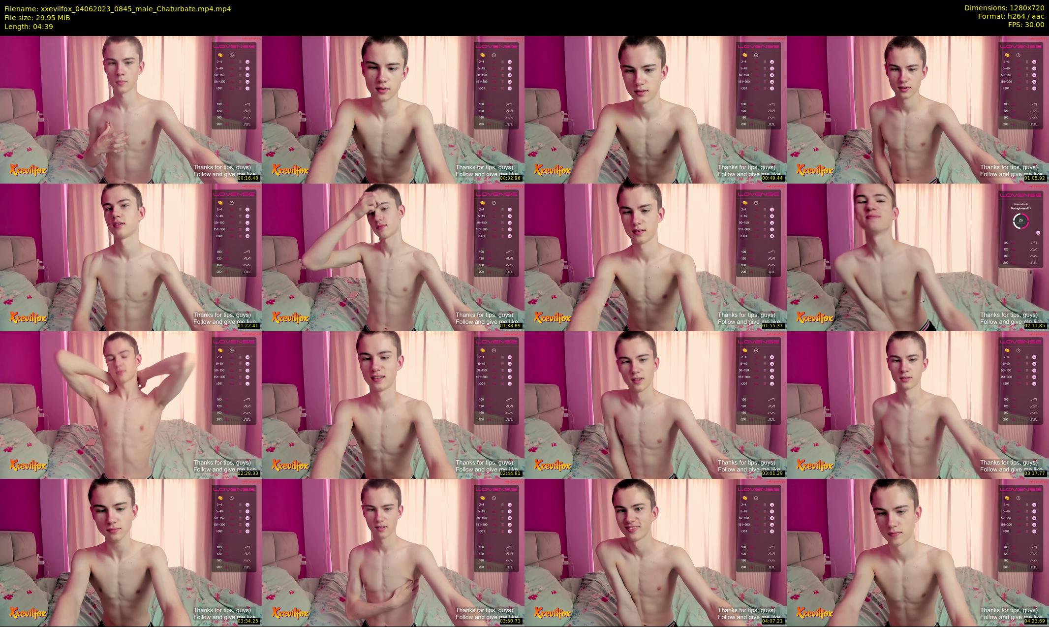 xxevilfox — 5 minute Chaturbate male cam show recording, 720p, Jun 4, 2023