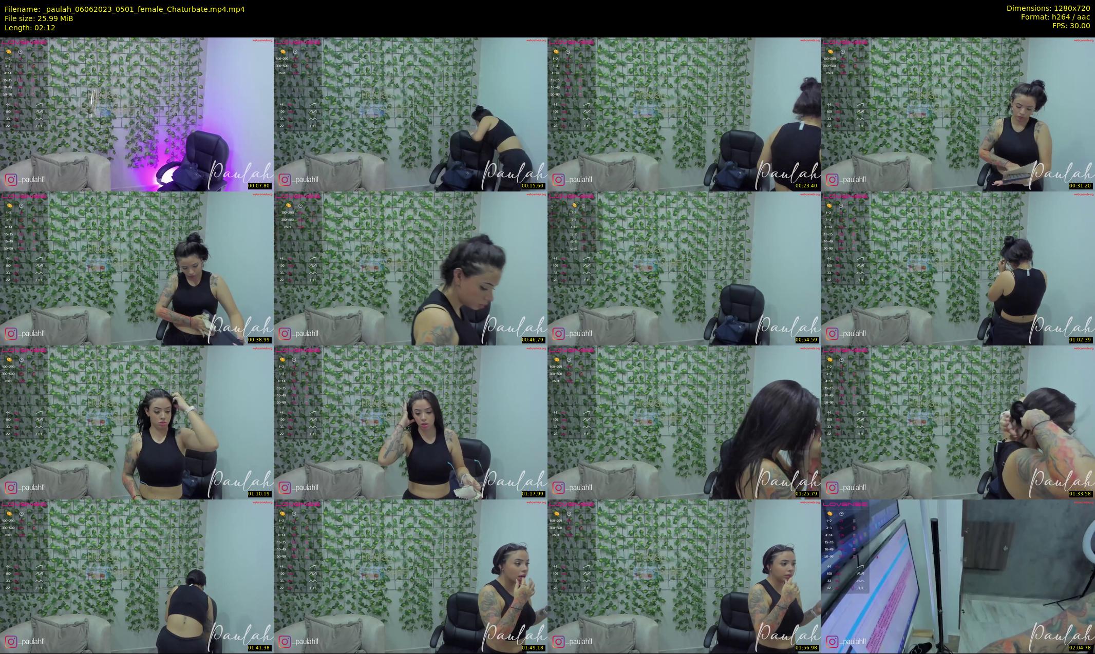 _paulah — 3 minute Chaturbate female cam show recording, 720p, Jun 6, 2023