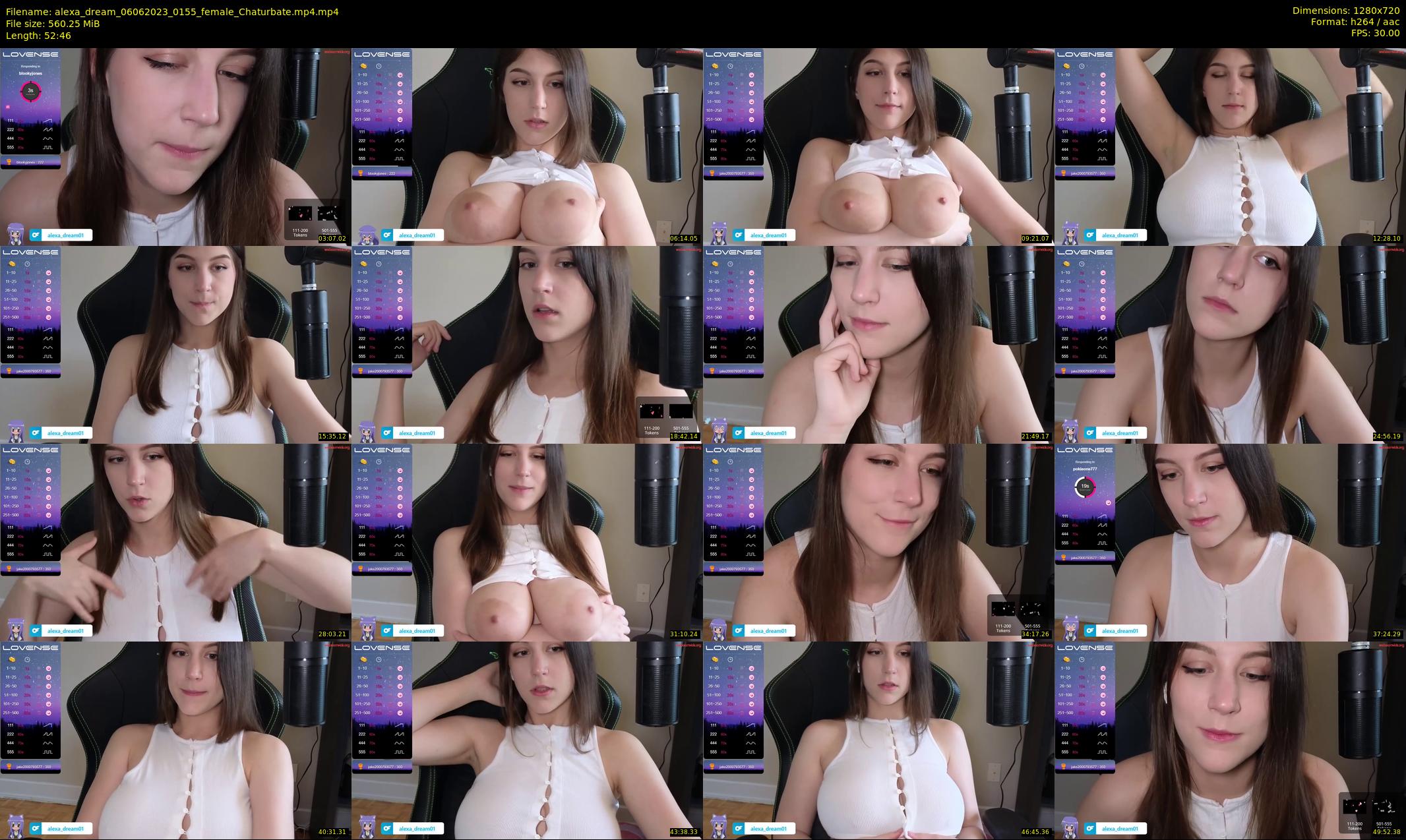 alexa_dream — 53 minute Chaturbate female cam show recording, 720p, Jun 6, 2023