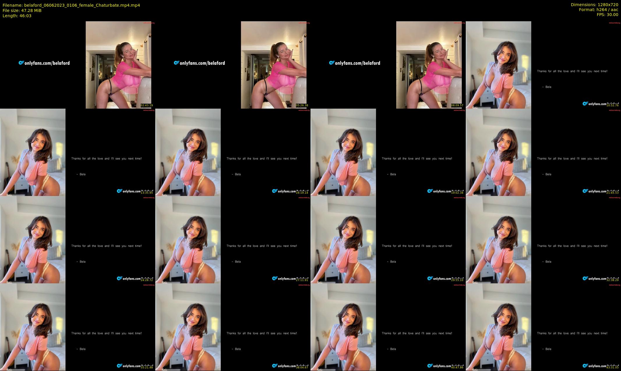 belaford — 47 minute Chaturbate female cam show recording, 720p, Jun 6, 2023