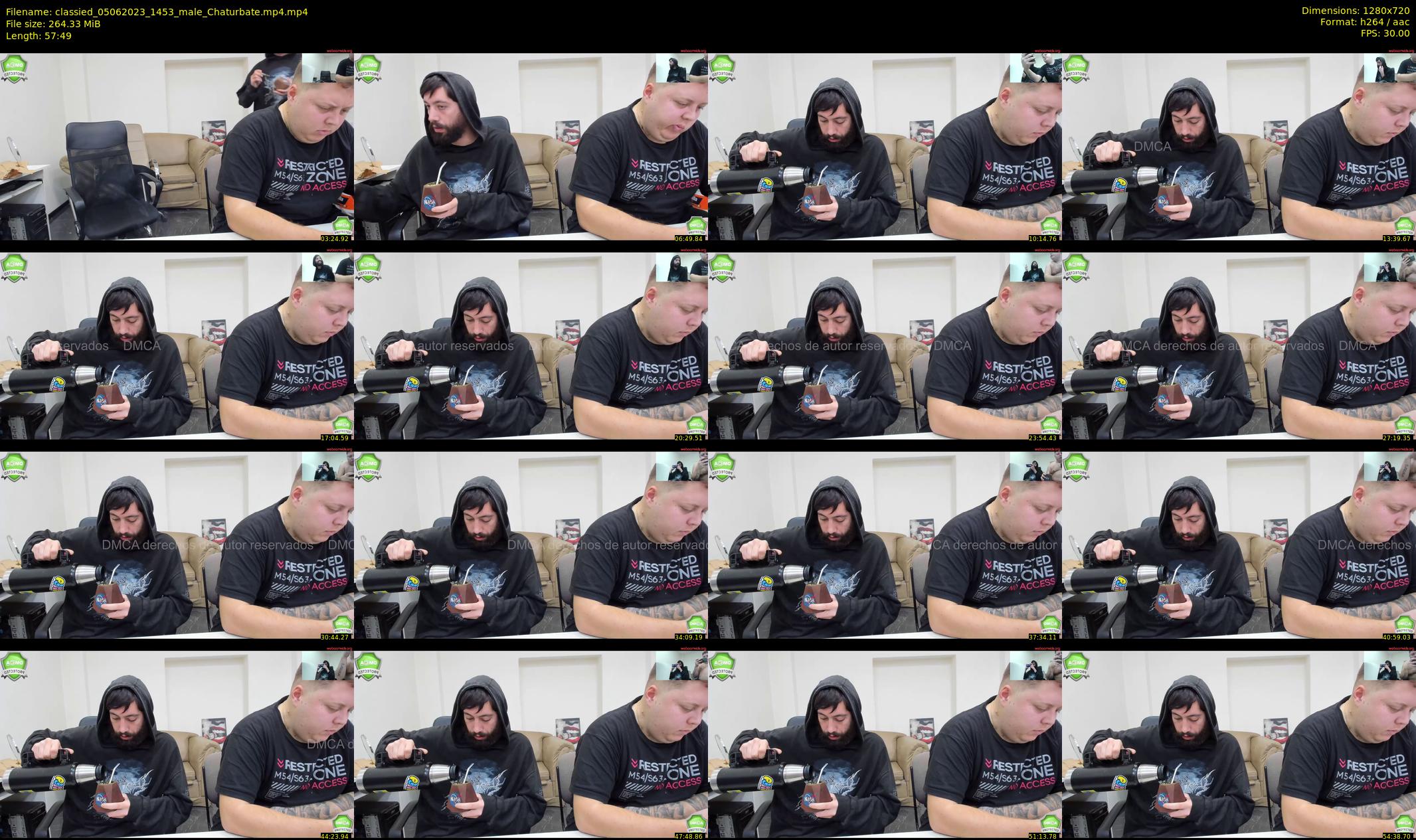 classied — 58 minute Chaturbate male cam show recording, 720p, Jun 5, 2023