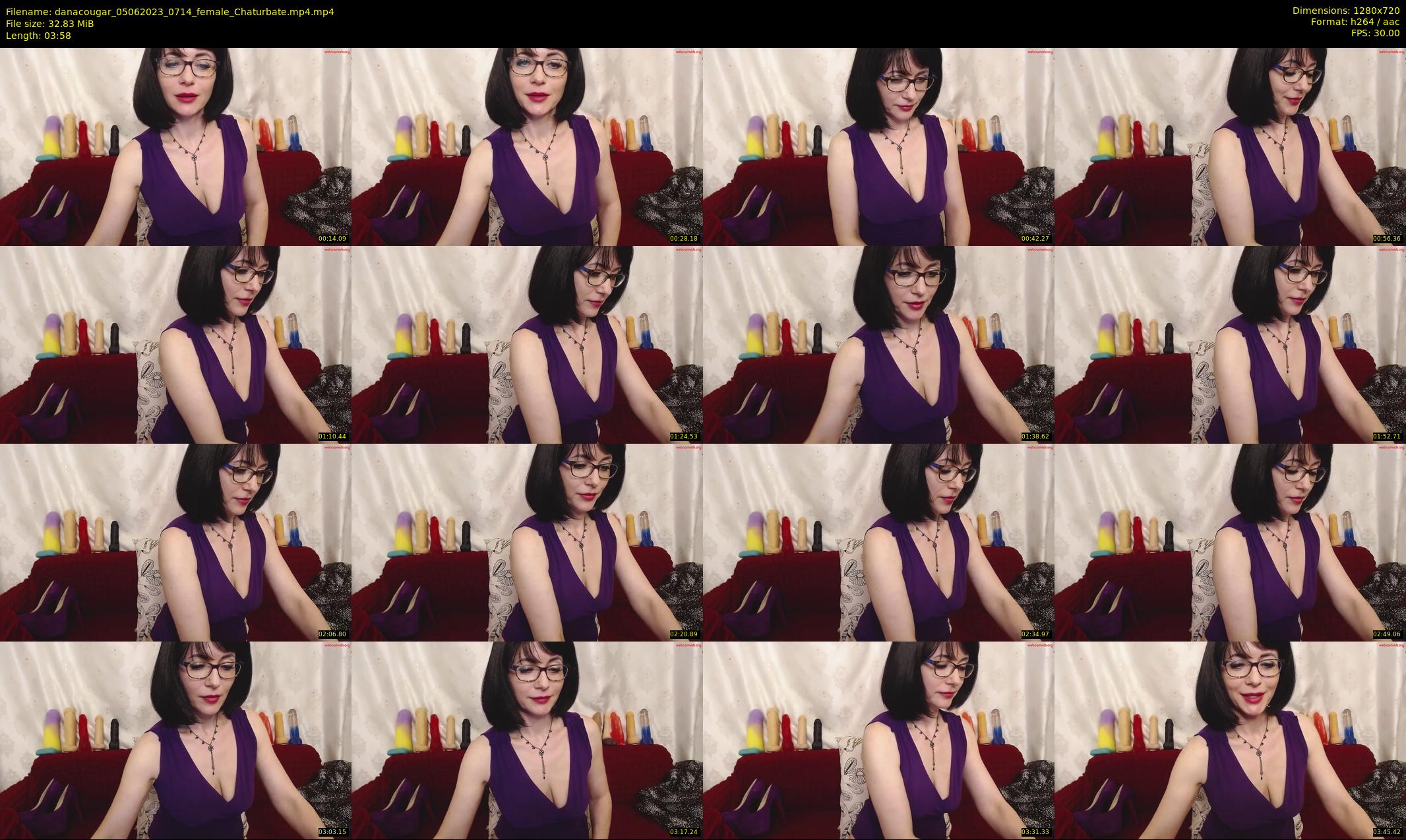 danacougar — 4 minute Chaturbate female cam show recording, 720p, Jun 5, 2023