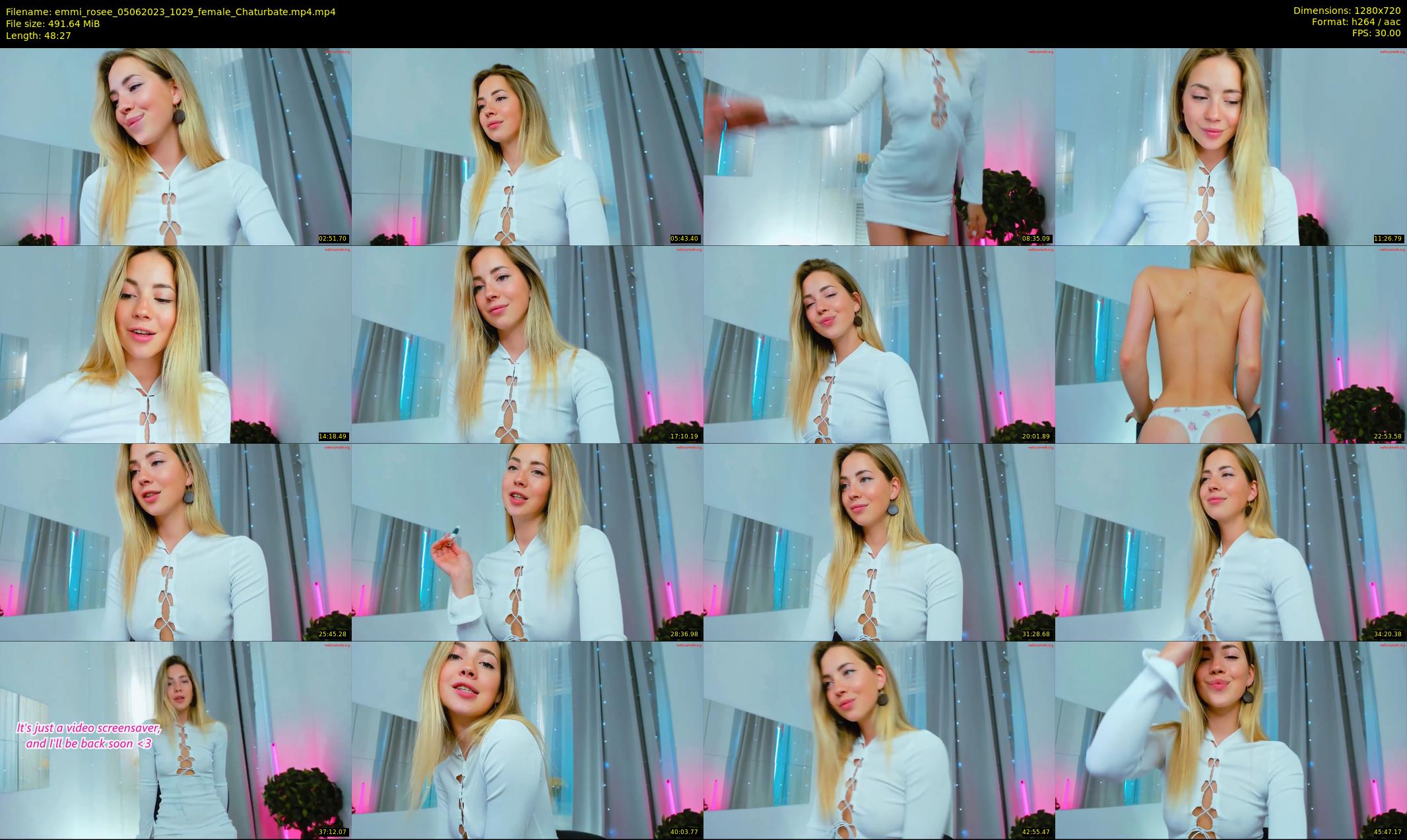 emmi_rosee — 49 minute Chaturbate female cam show recording, 720p, Jun 5, 2023