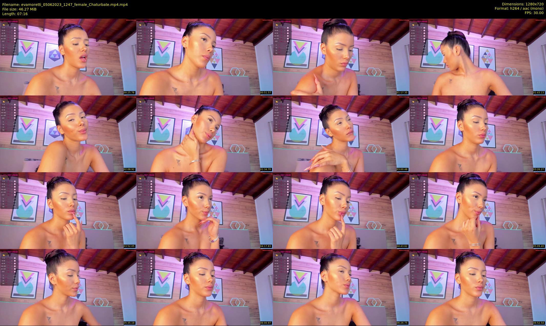 evamoretti — 8 minute Chaturbate female cam show recording, 720p, Jun 5, 2023