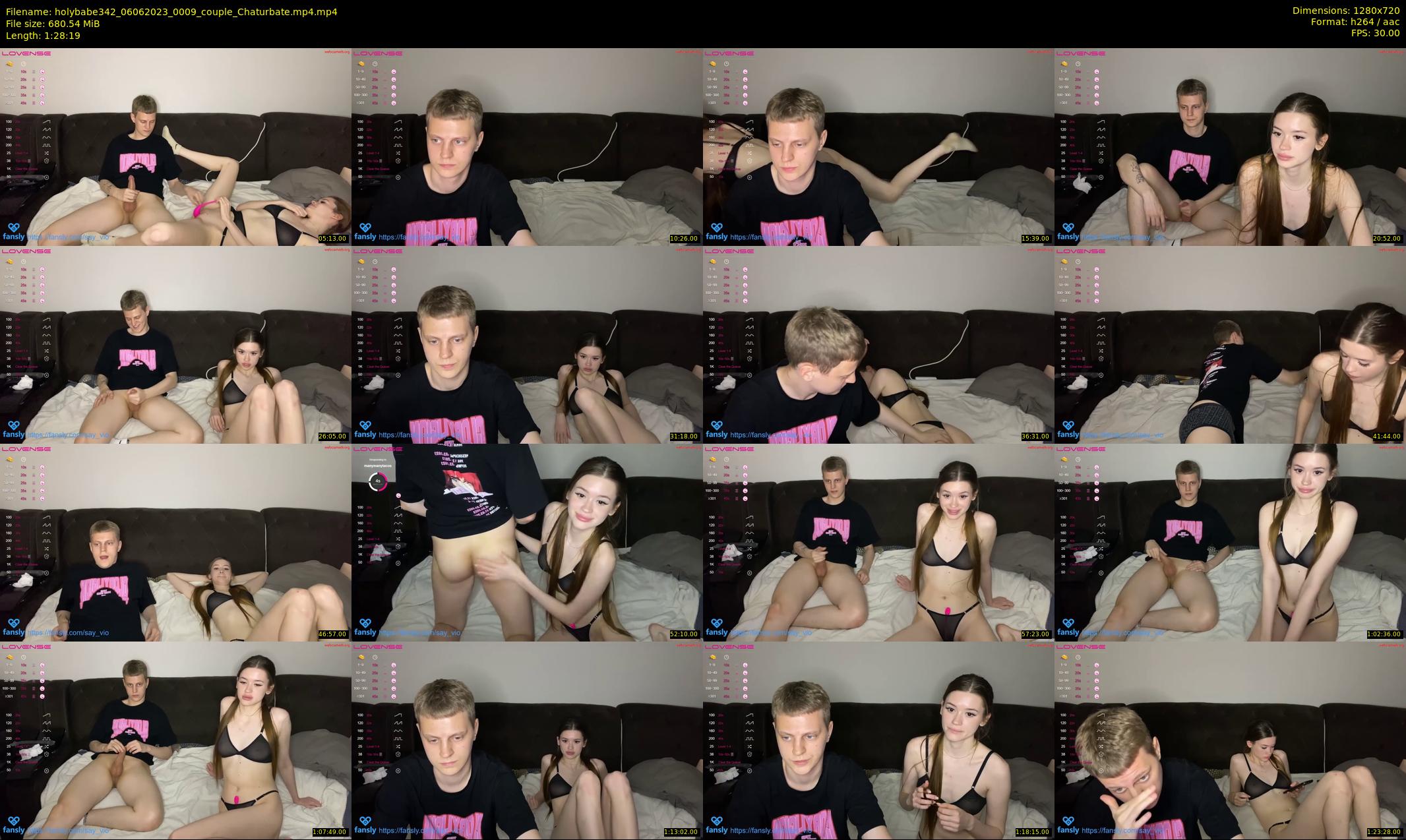 holybabe342 — 89 minute Chaturbate couple cam show recording, 720p, Jun 6, 2023