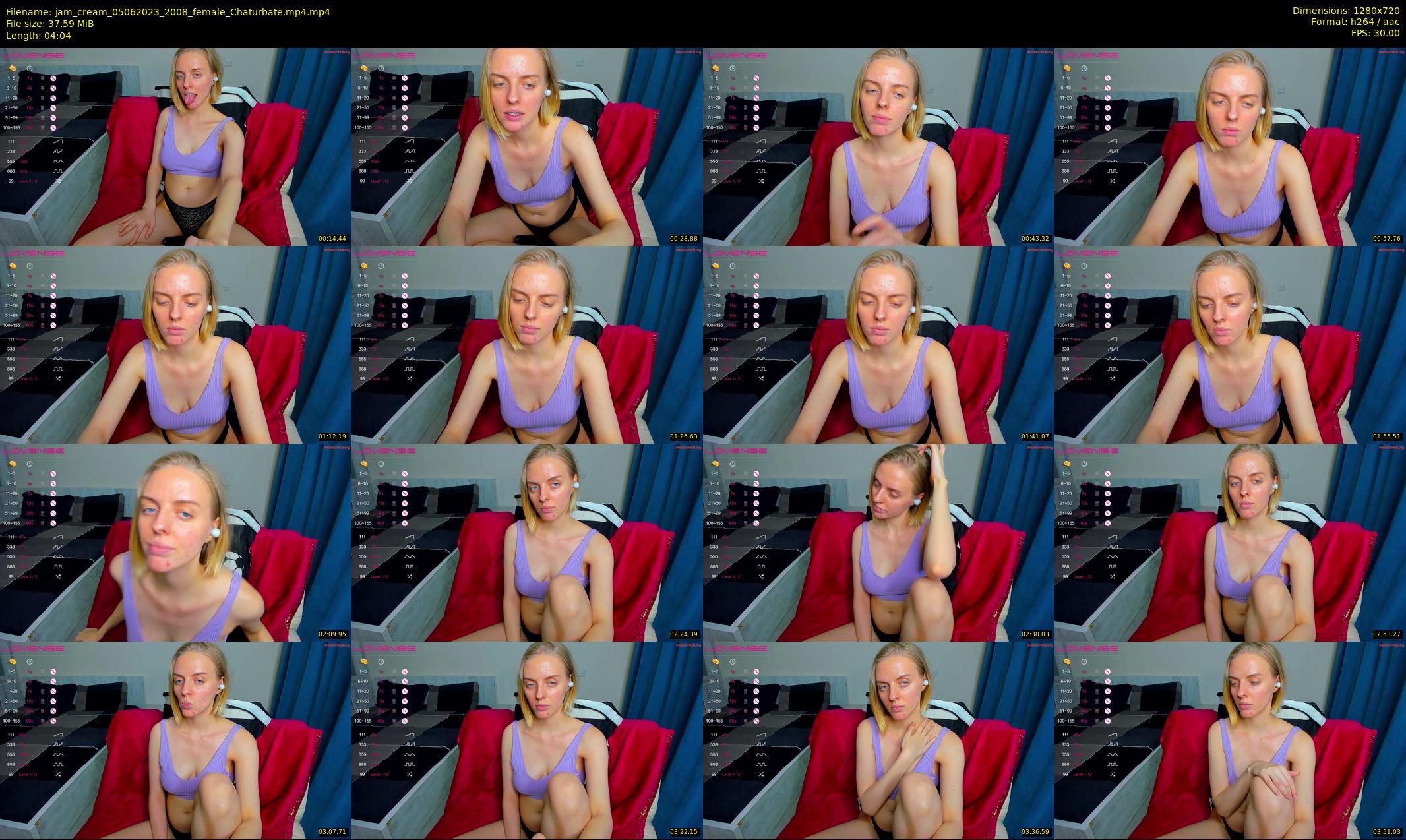 jam_cream — 5 minute Chaturbate female cam show recording, 720p, Jun 5, 2023