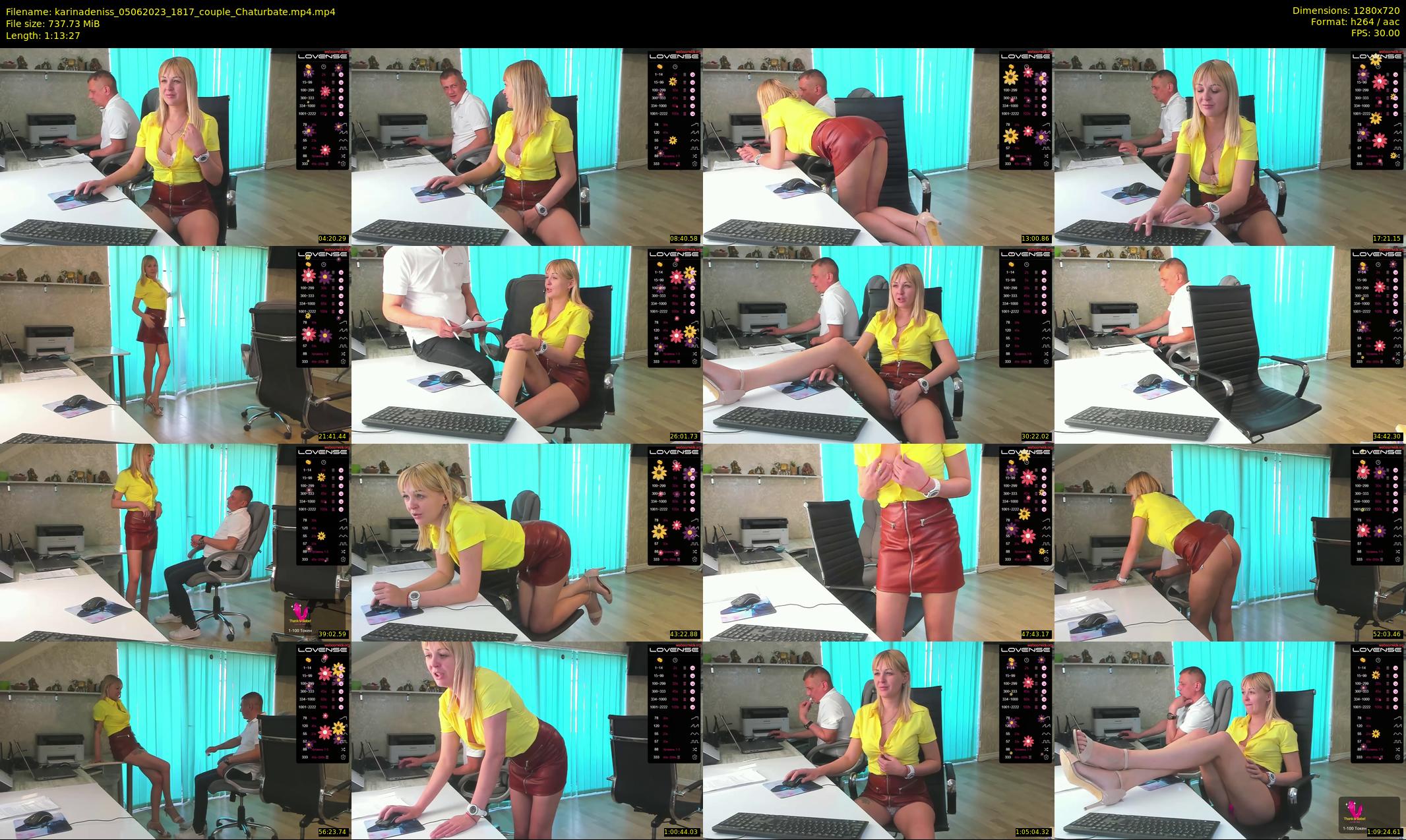 karinadeniss — 74 minute Chaturbate couple cam show recording, 720p, Jun 5, 2023