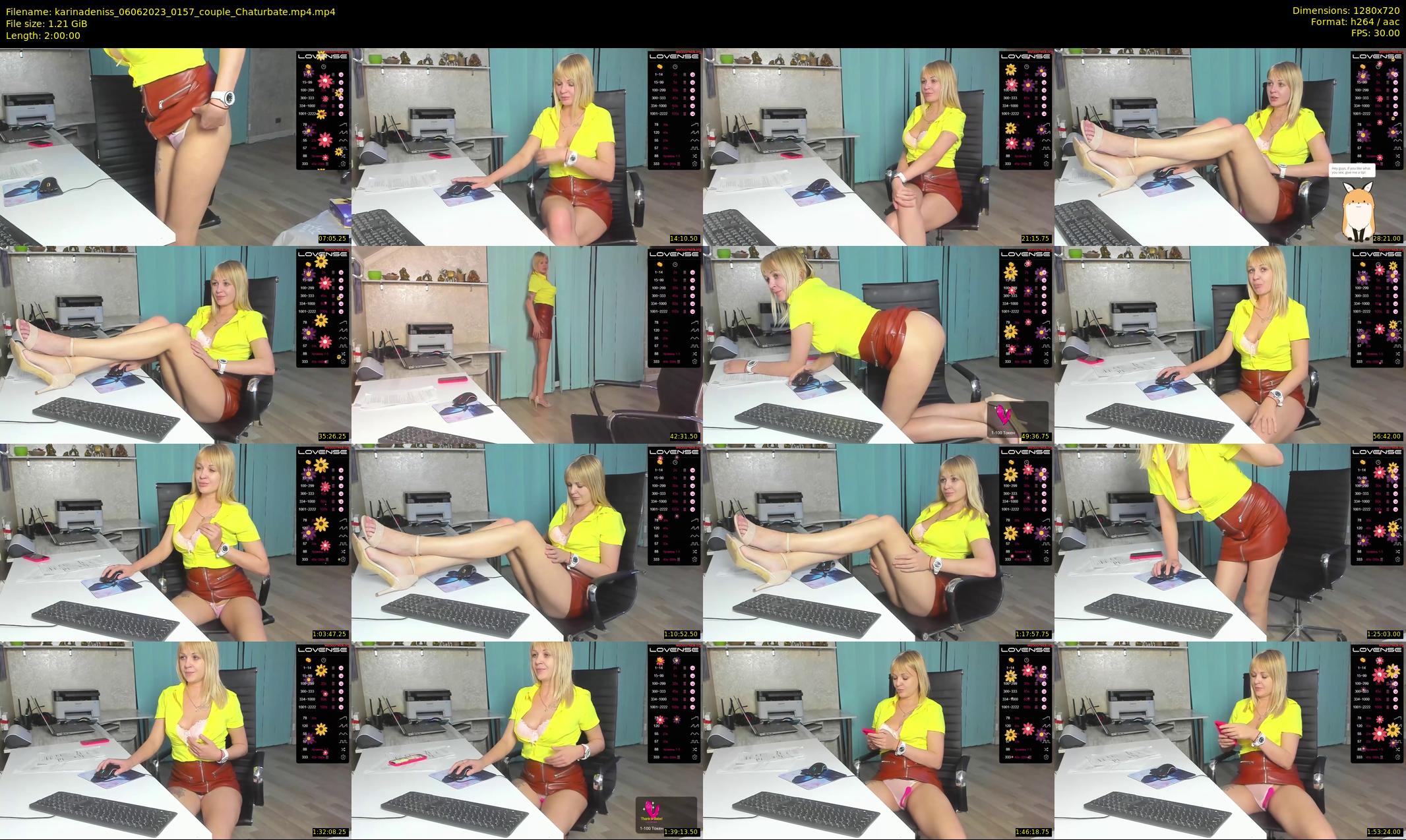 karinadeniss — 120 minute Chaturbate couple cam show recording, 720p, Jun 6, 2023