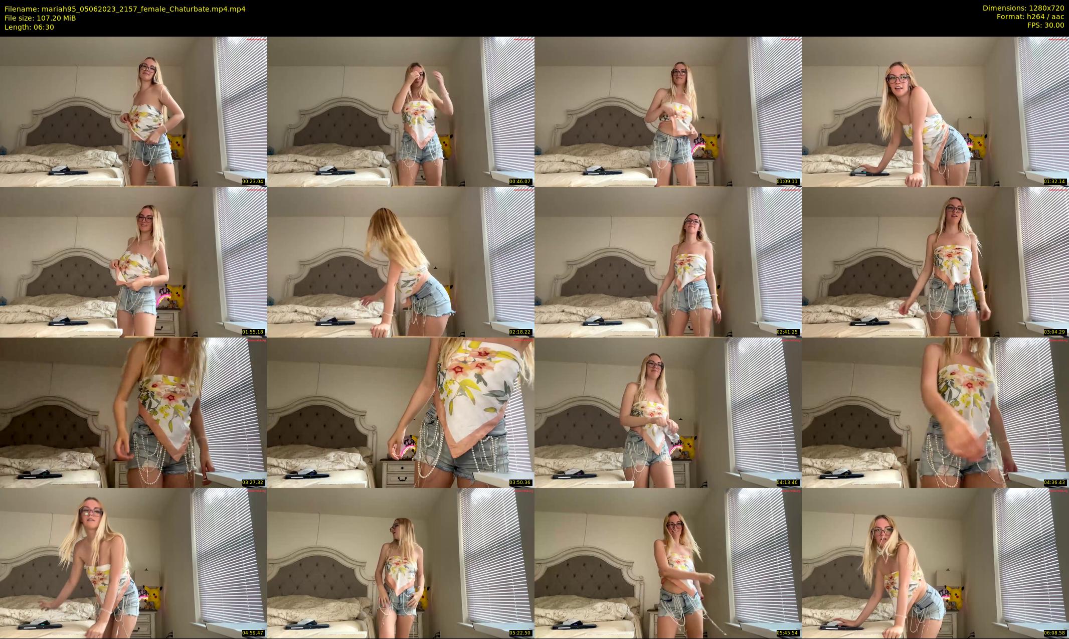 mariah95 — 7 minute Chaturbate female cam show recording, 720p, Jun 5, 2023