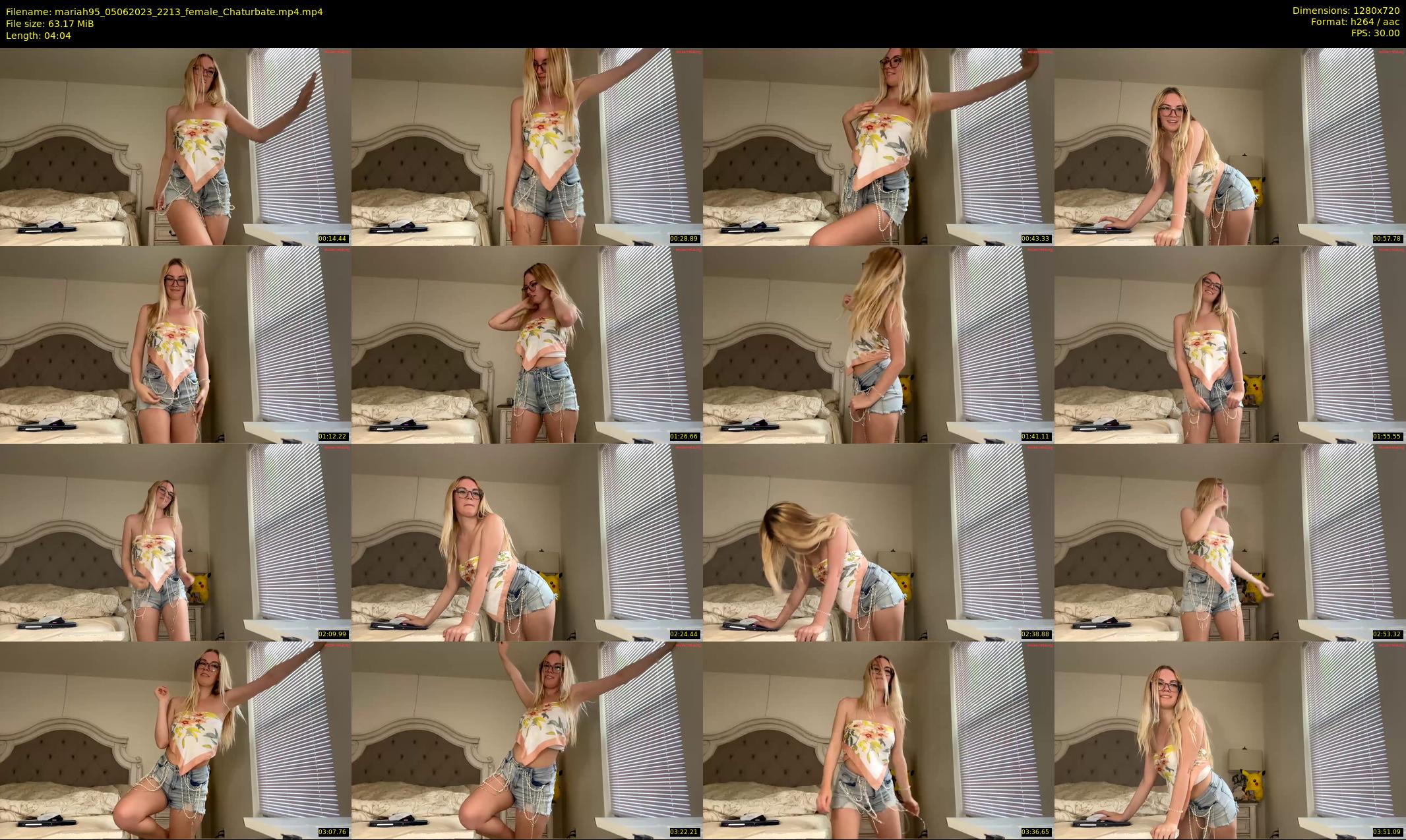 mariah95 — 5 minute Chaturbate female cam show recording, 720p, Jun 5, 2023