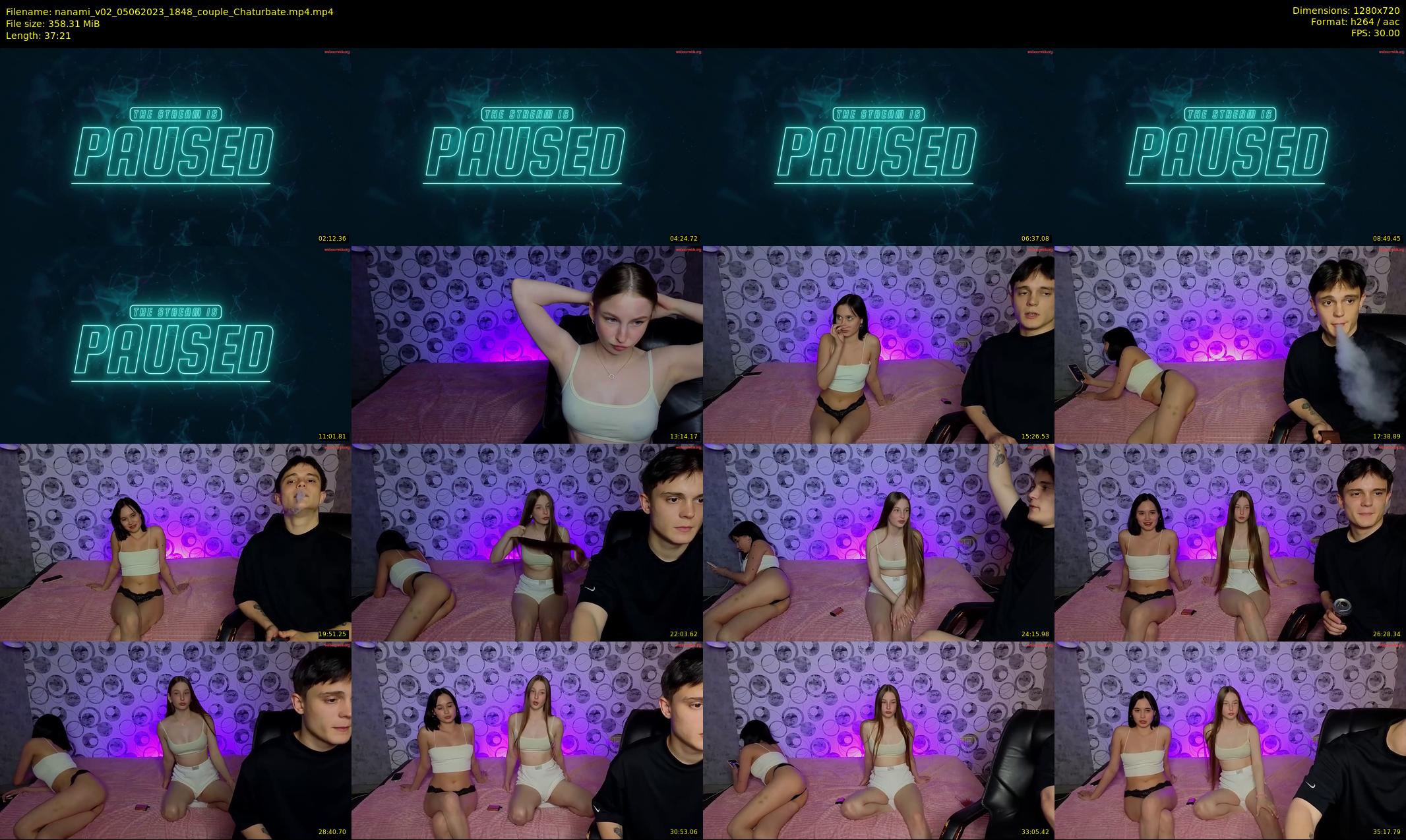 nanami_v02 — 38 minute Chaturbate couple cam show recording, 720p, Jun 5, 2023
