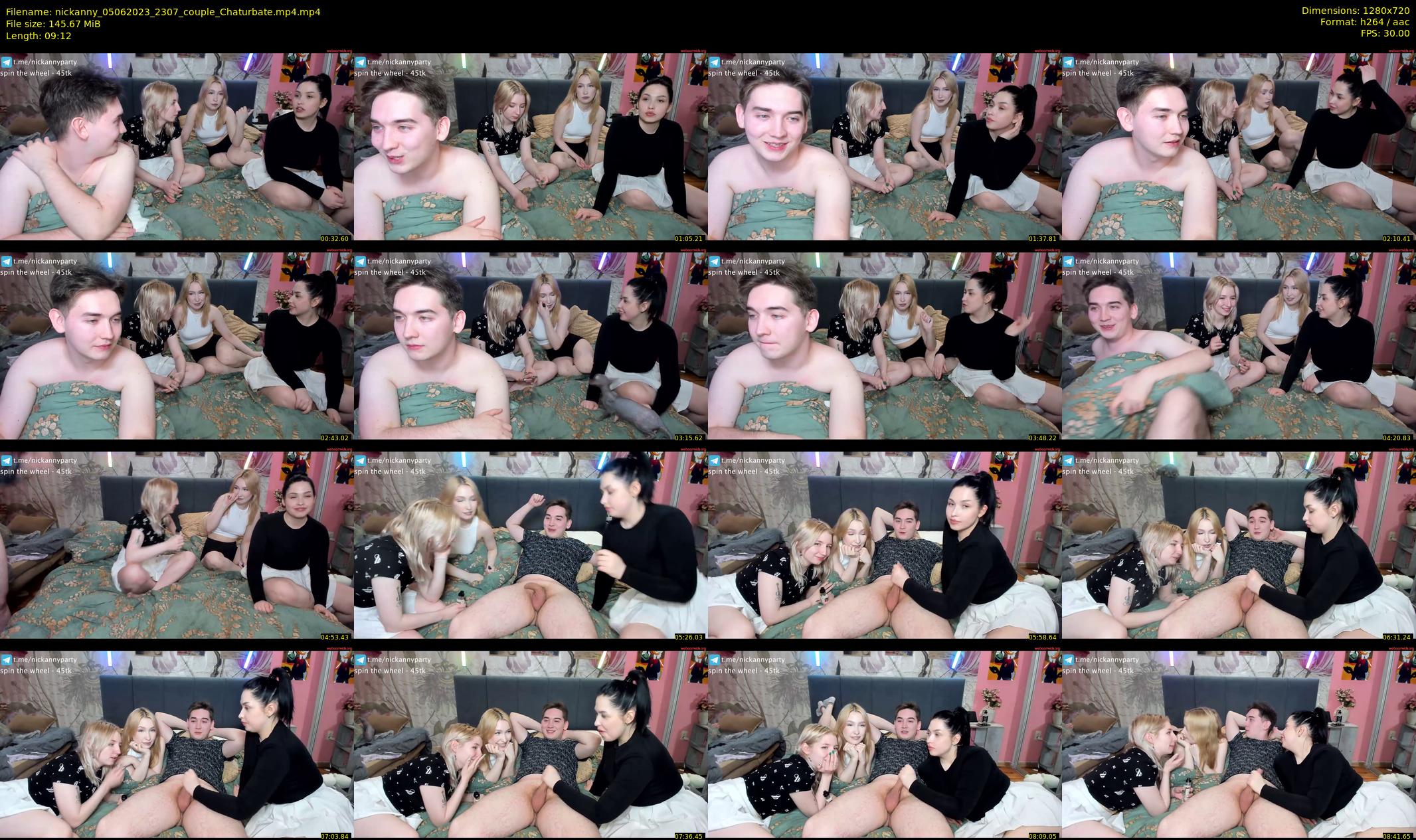 nickanny — 10 minute Chaturbate couple cam show recording, 720p, Jun 5, 2023