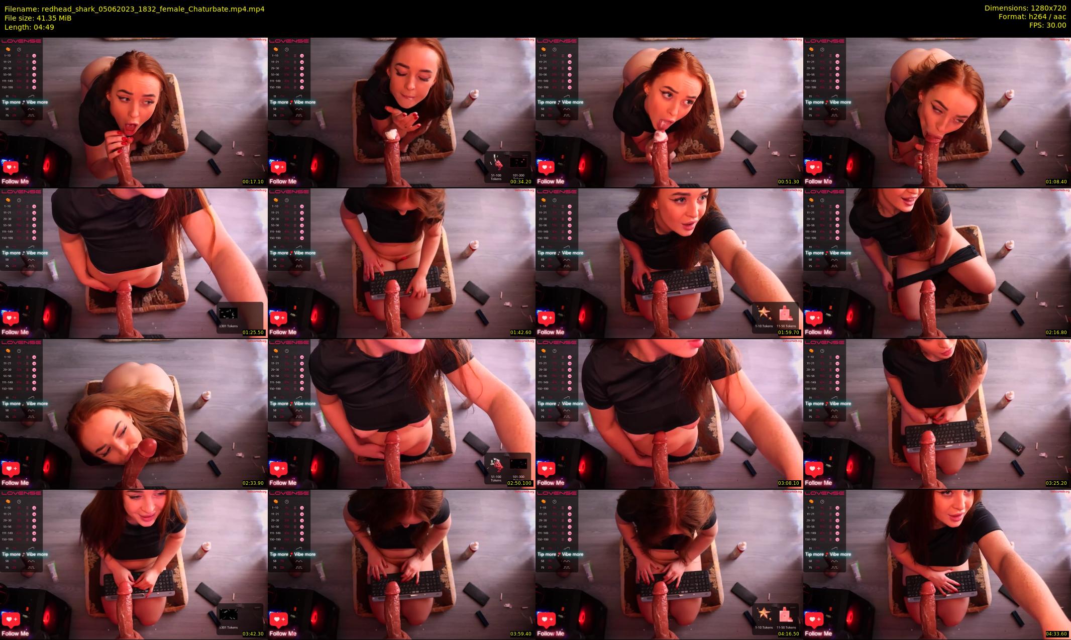 redhead_shark — 5 minute Chaturbate female cam show recording, 720p, Jun 5, 2023