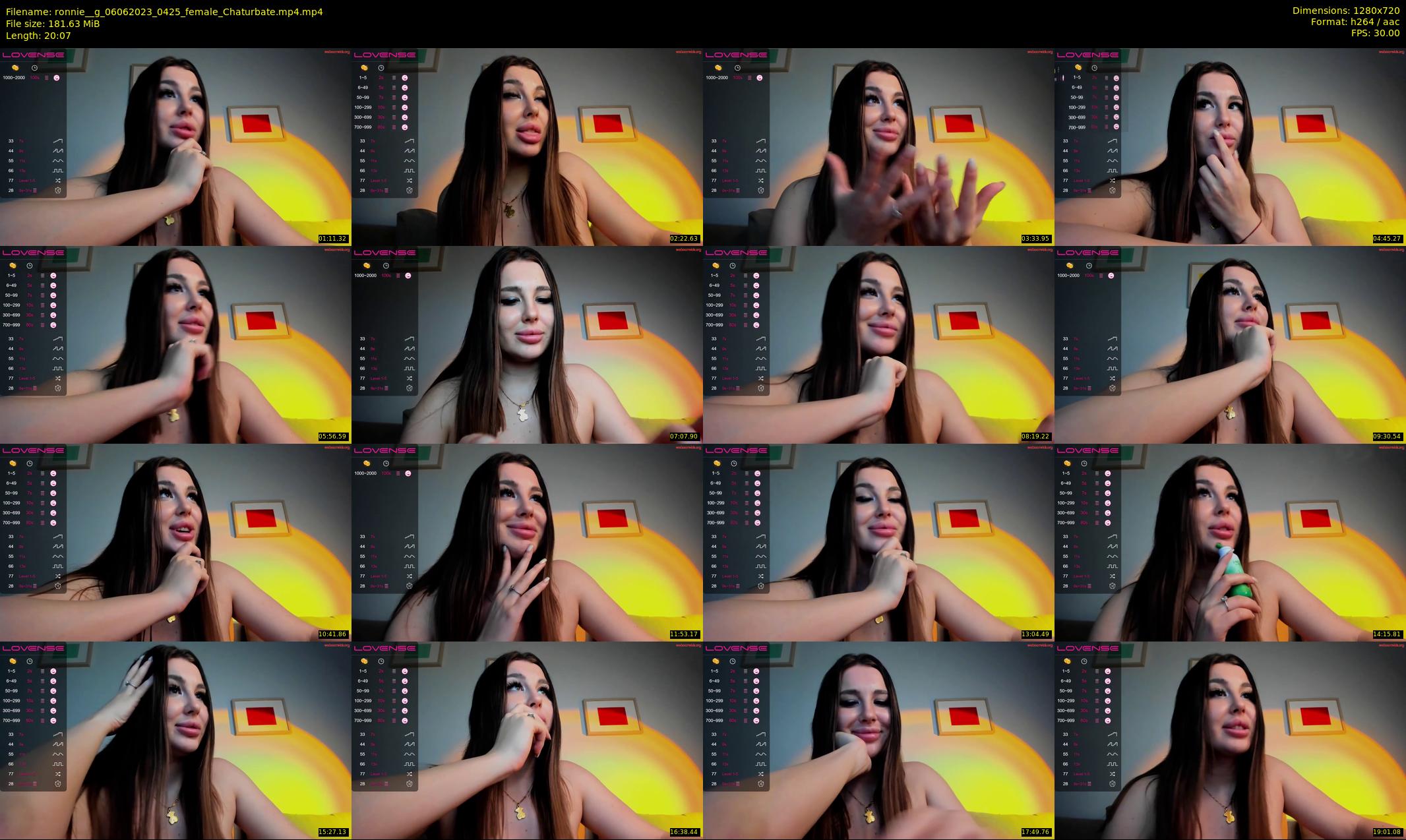ronnie__g — 21 minute Chaturbate female cam show recording, 720p, Jun 6, 2023