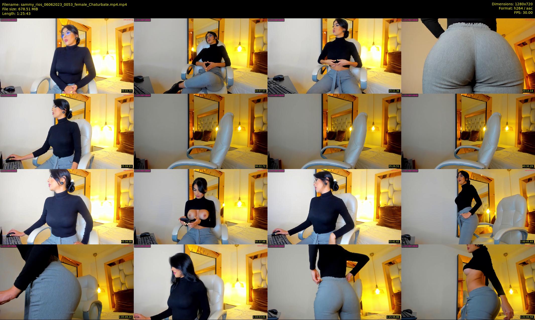 sammy_rios — 86 minute Chaturbate female cam show recording, 720p, Jun 6, 2023