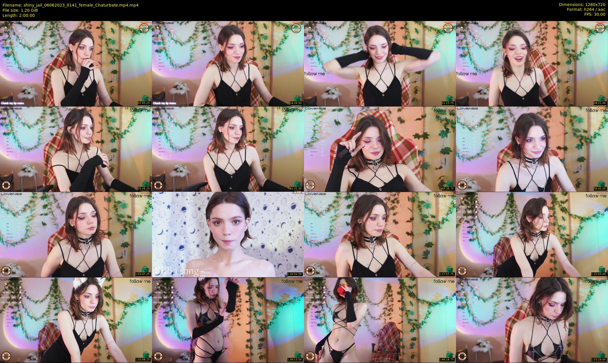 shiny_jail — 120 minute Chaturbate female cam show recording, 720p, Jun 6, 2023