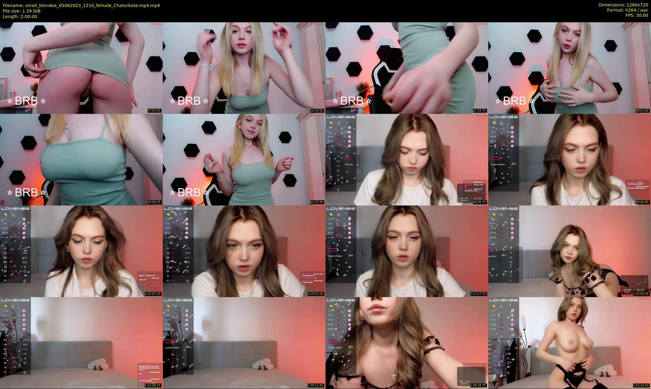 small_blondee — 120 minute Chaturbate female cam show recording, 720p, Jun 5, 2023