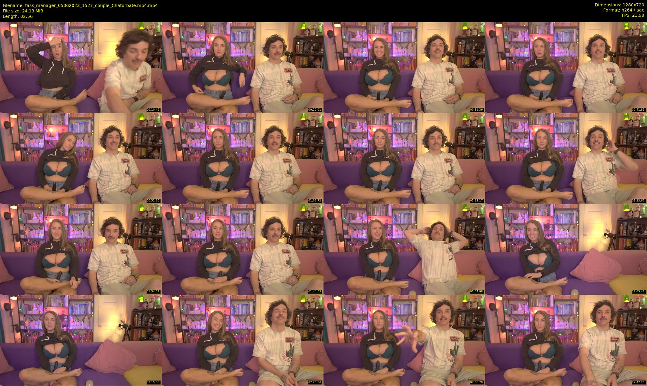 task_manager — 3 minute Chaturbate couple cam show recording, 720p, Jun 5, 2023
