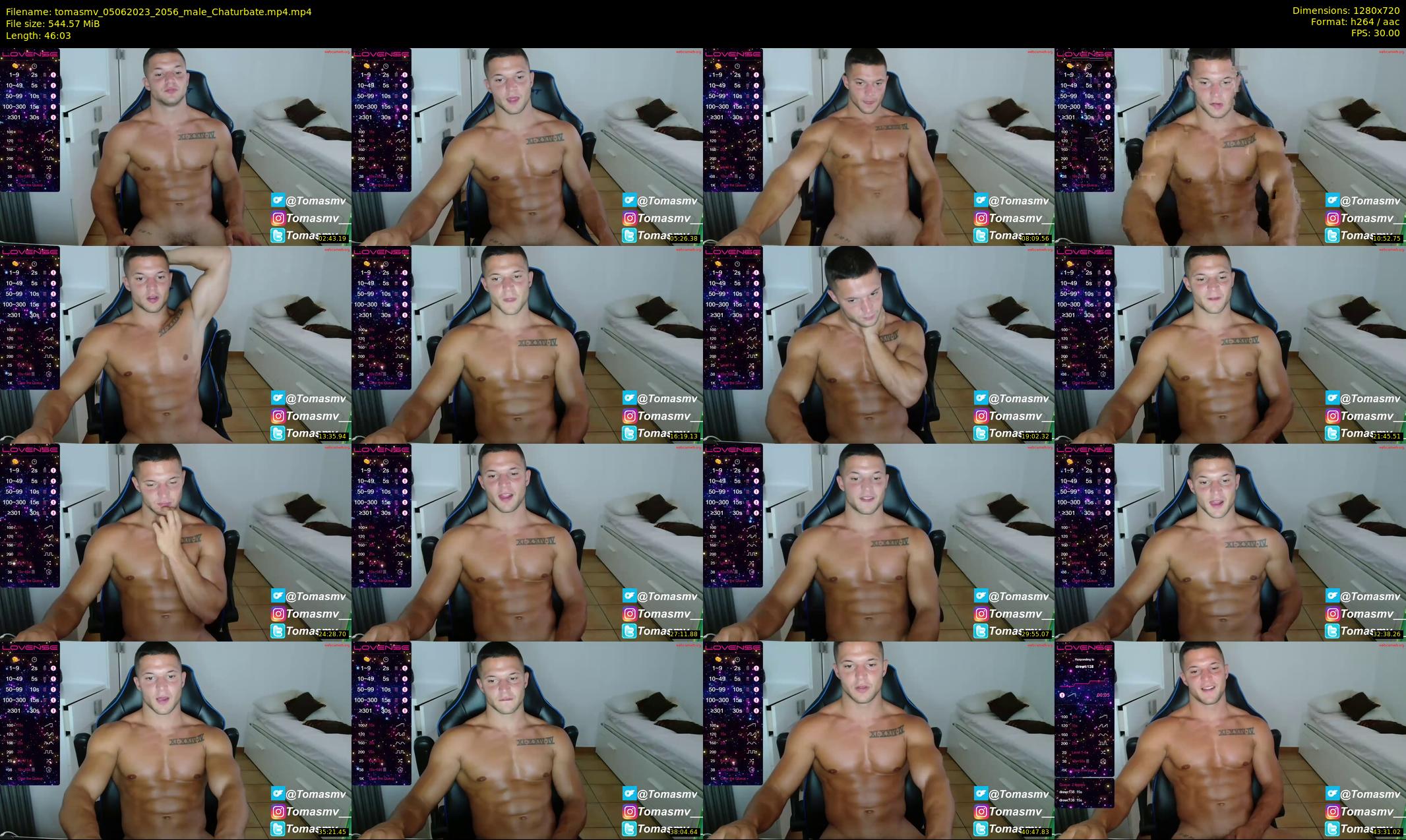 tomasmv — 47 minute Chaturbate male cam show recording, 720p, Jun 5, 2023