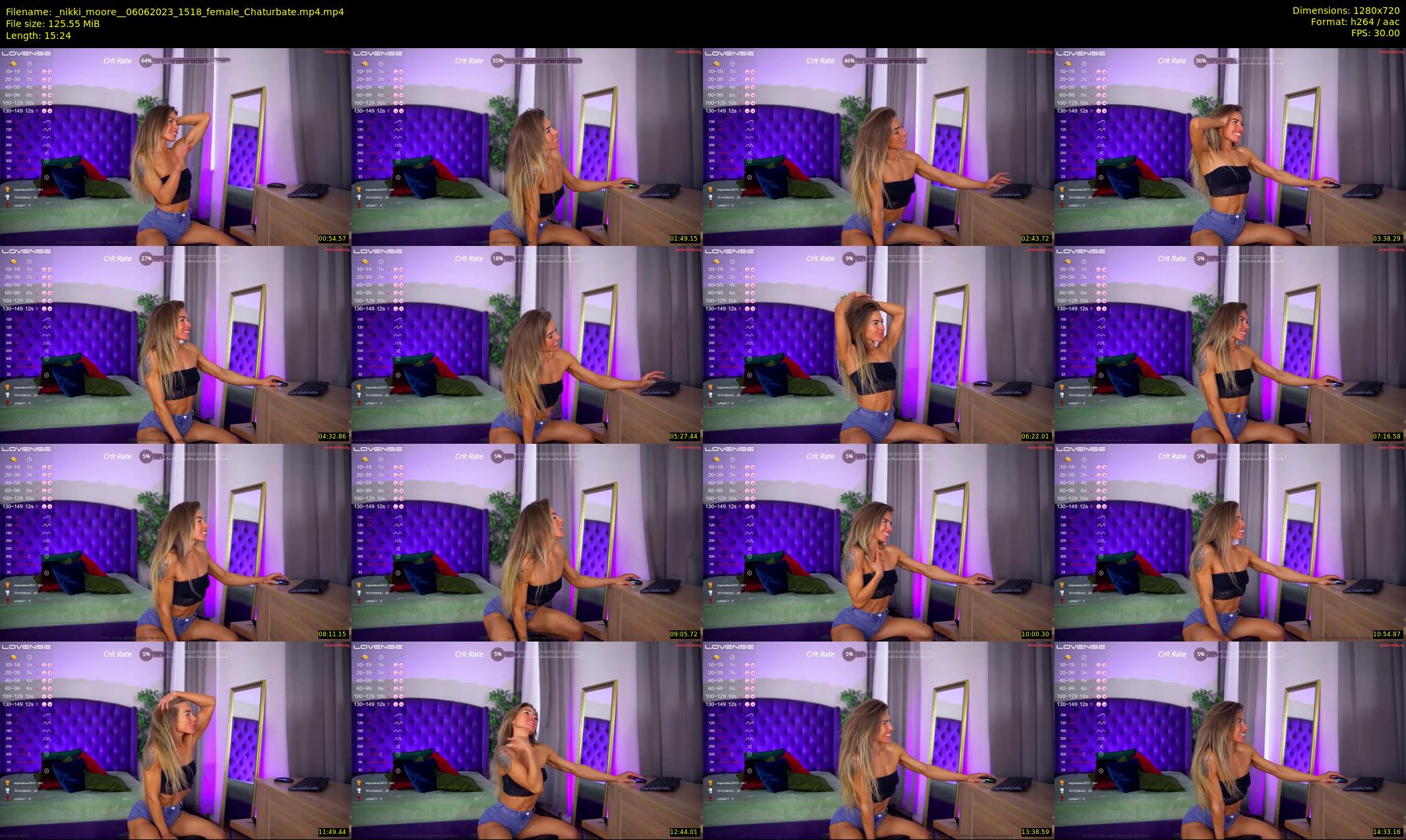 _nikki_moore_ — 16 minute Chaturbate female cam show recording, 720p, Jun 6, 2023