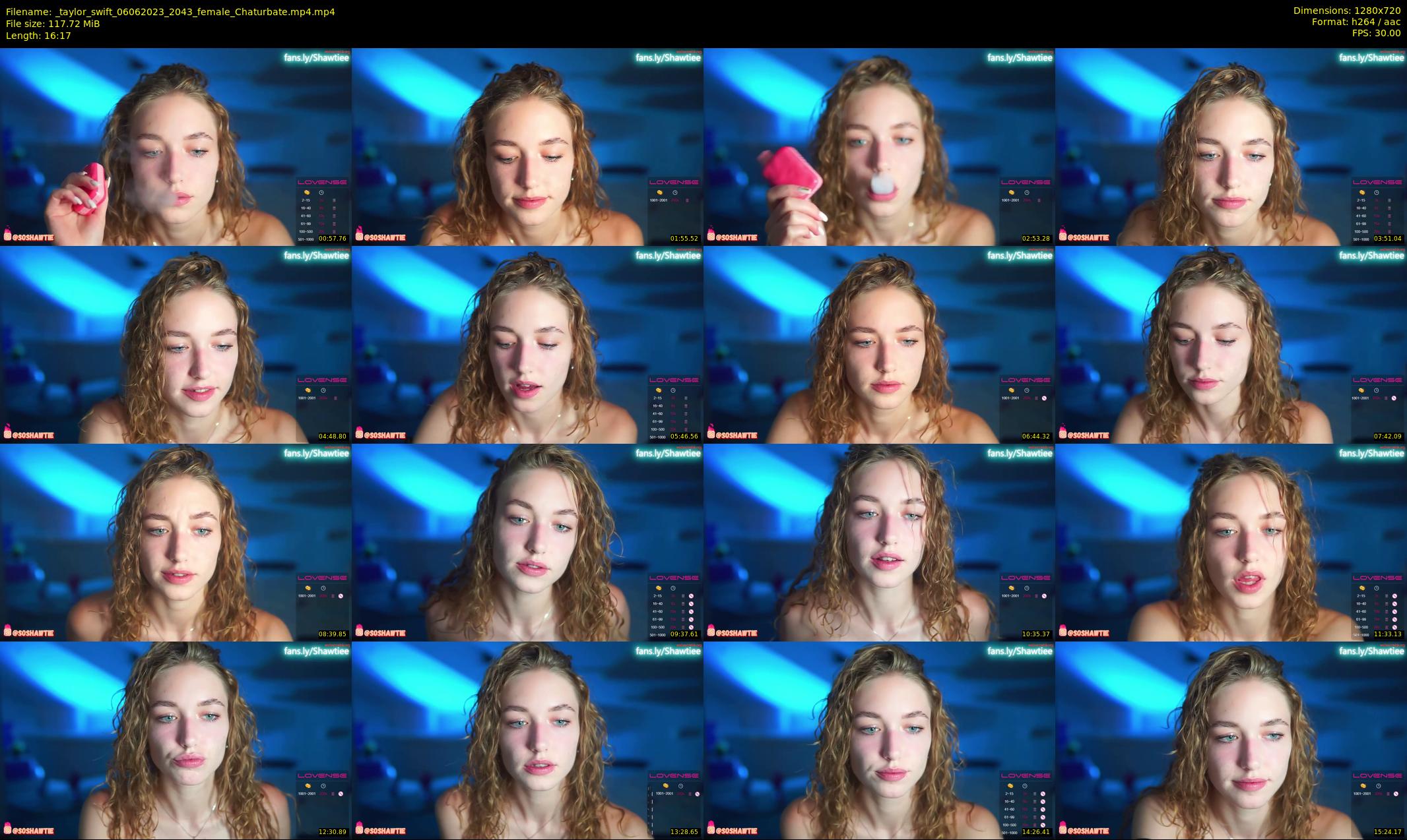 _taylor_swift — 17 minute Chaturbate female cam show recording, 720p, Jun 6, 2023