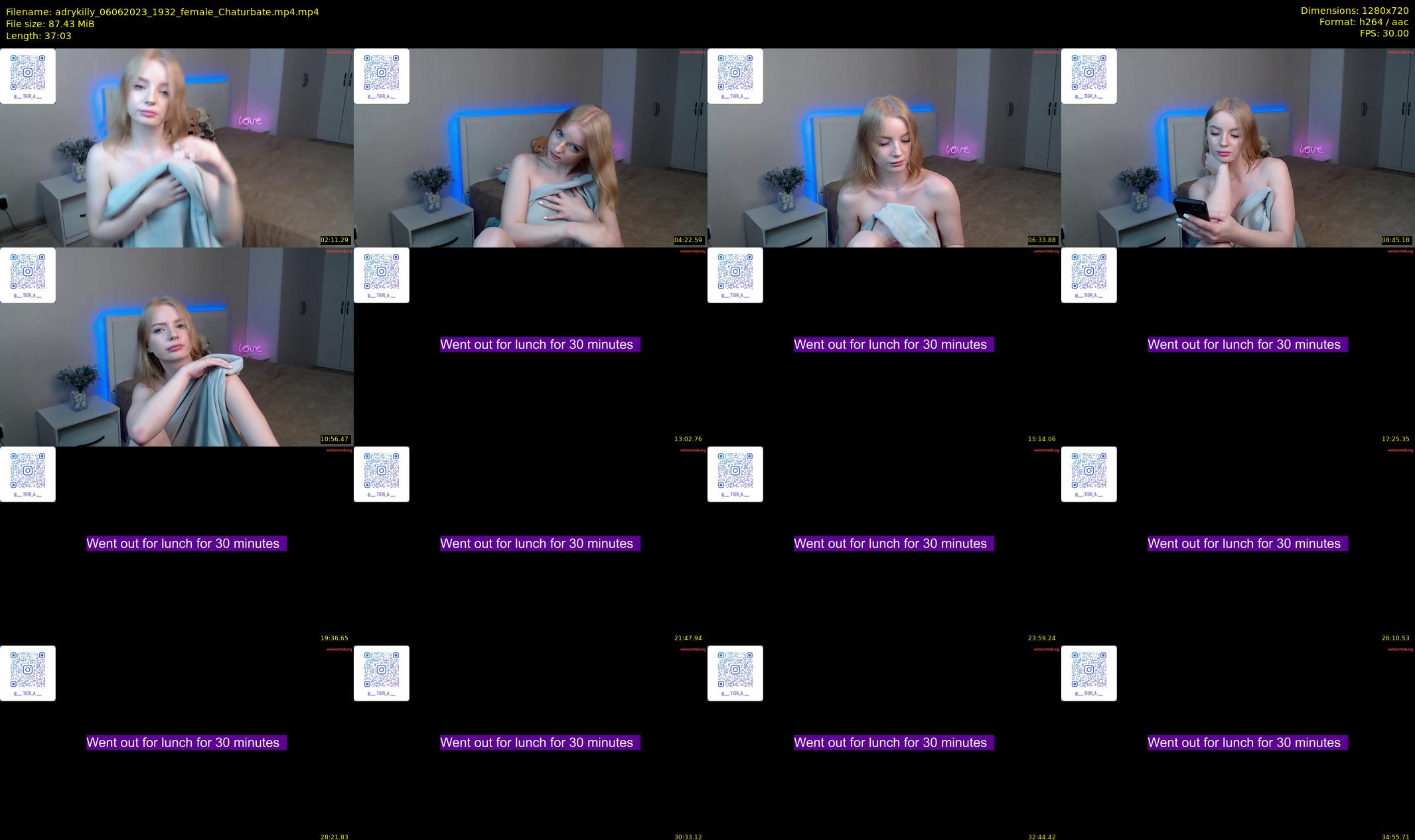adrykilly — 38 minute Chaturbate female cam show recording, 720p, Jun 6, 2023