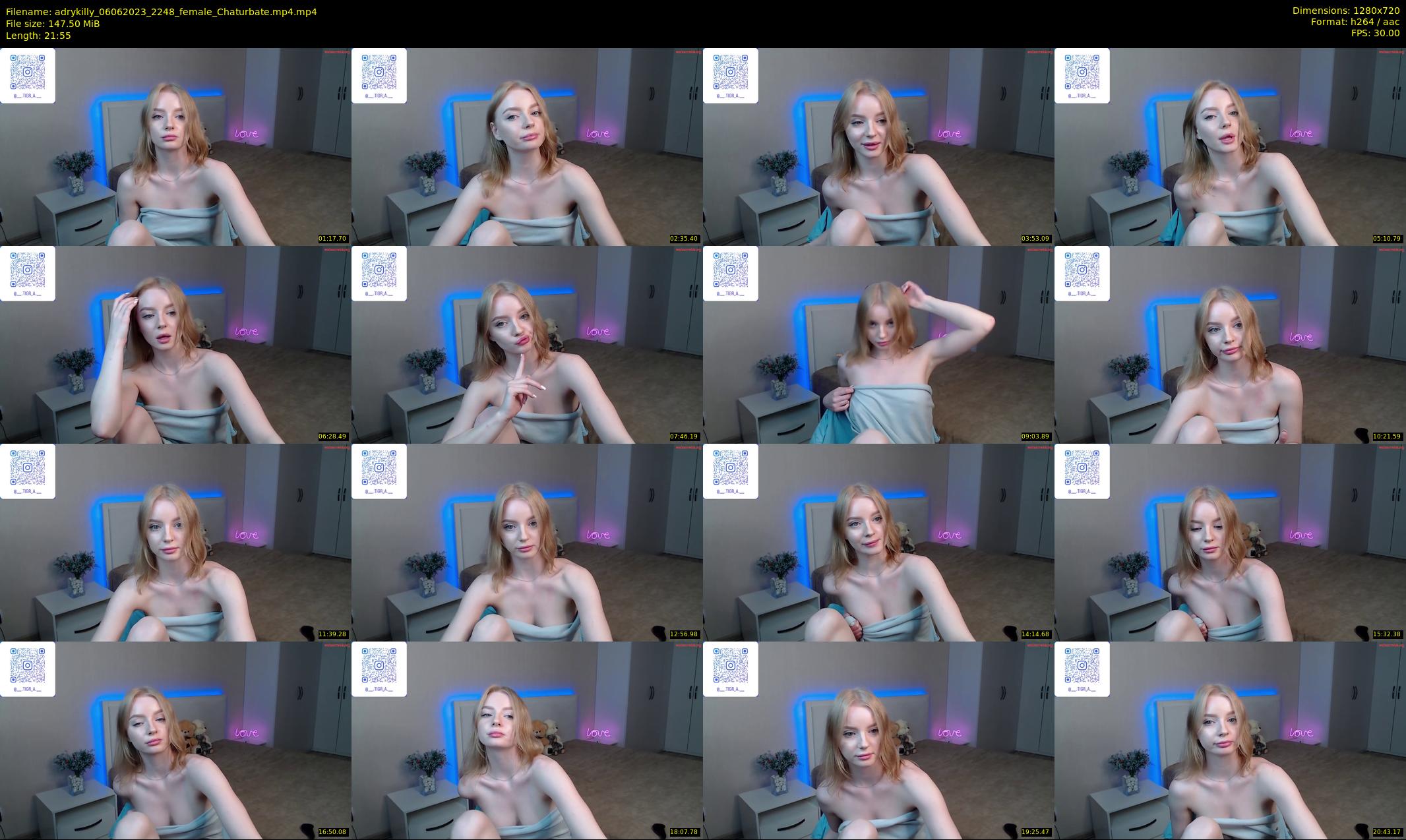 adrykilly — 22 minute Chaturbate female cam show recording, 720p, Jun 6, 2023