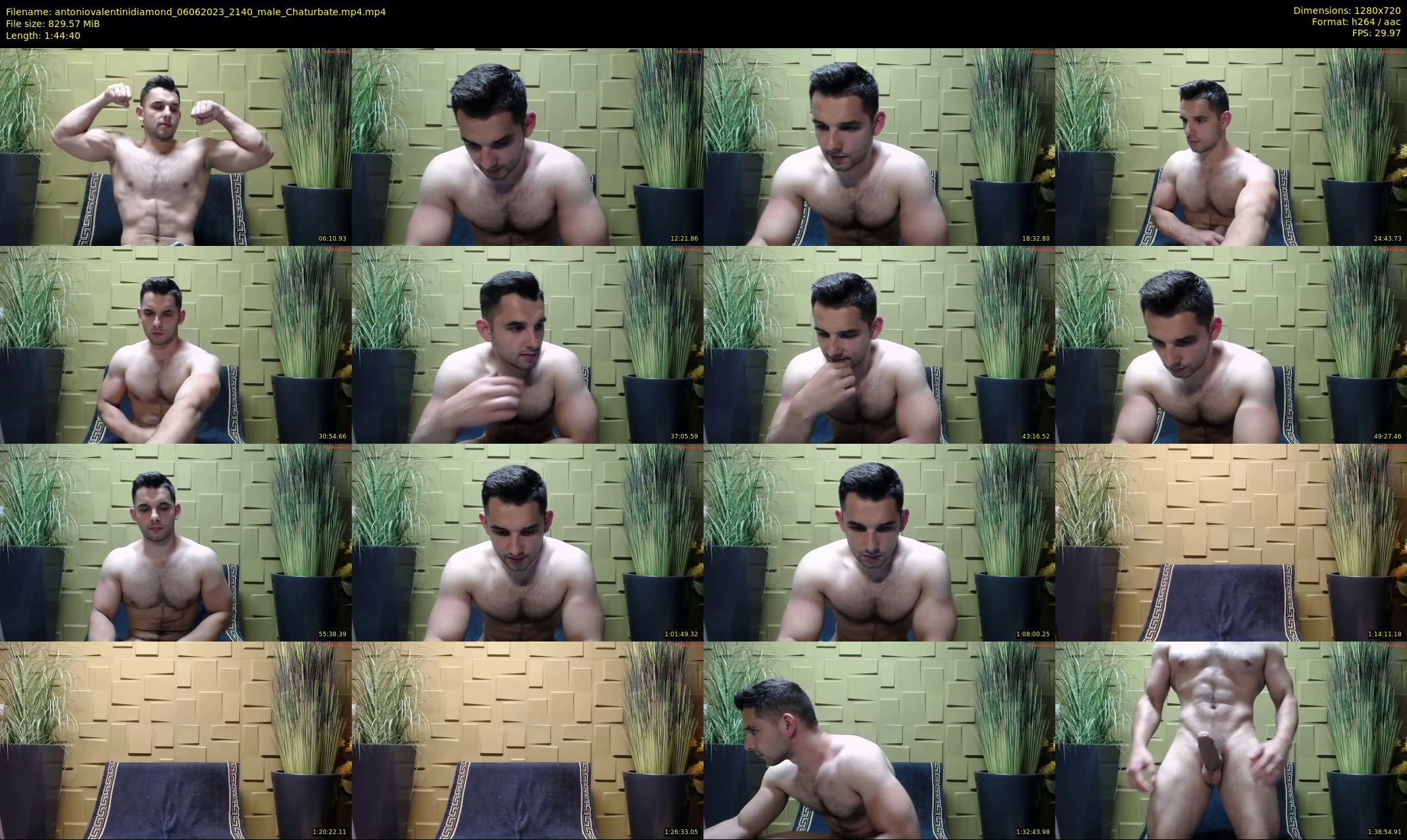 antoniovalentinidiamond — 105 minute Chaturbate male cam show recording, 720p, Jun 6, 2023