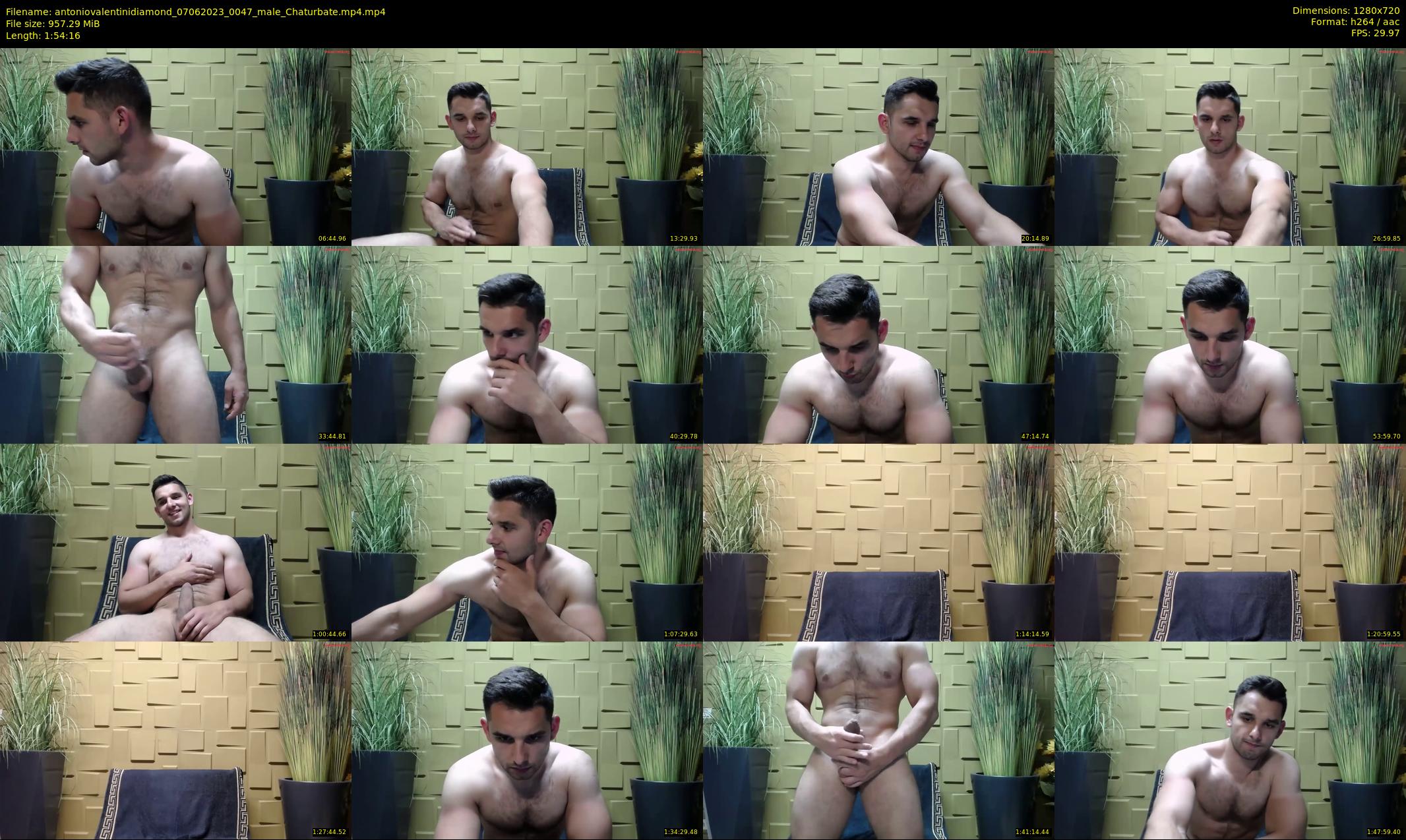 antoniovalentinidiamond — 115 minute Chaturbate male cam show recording, 720p, Jun 7, 2023