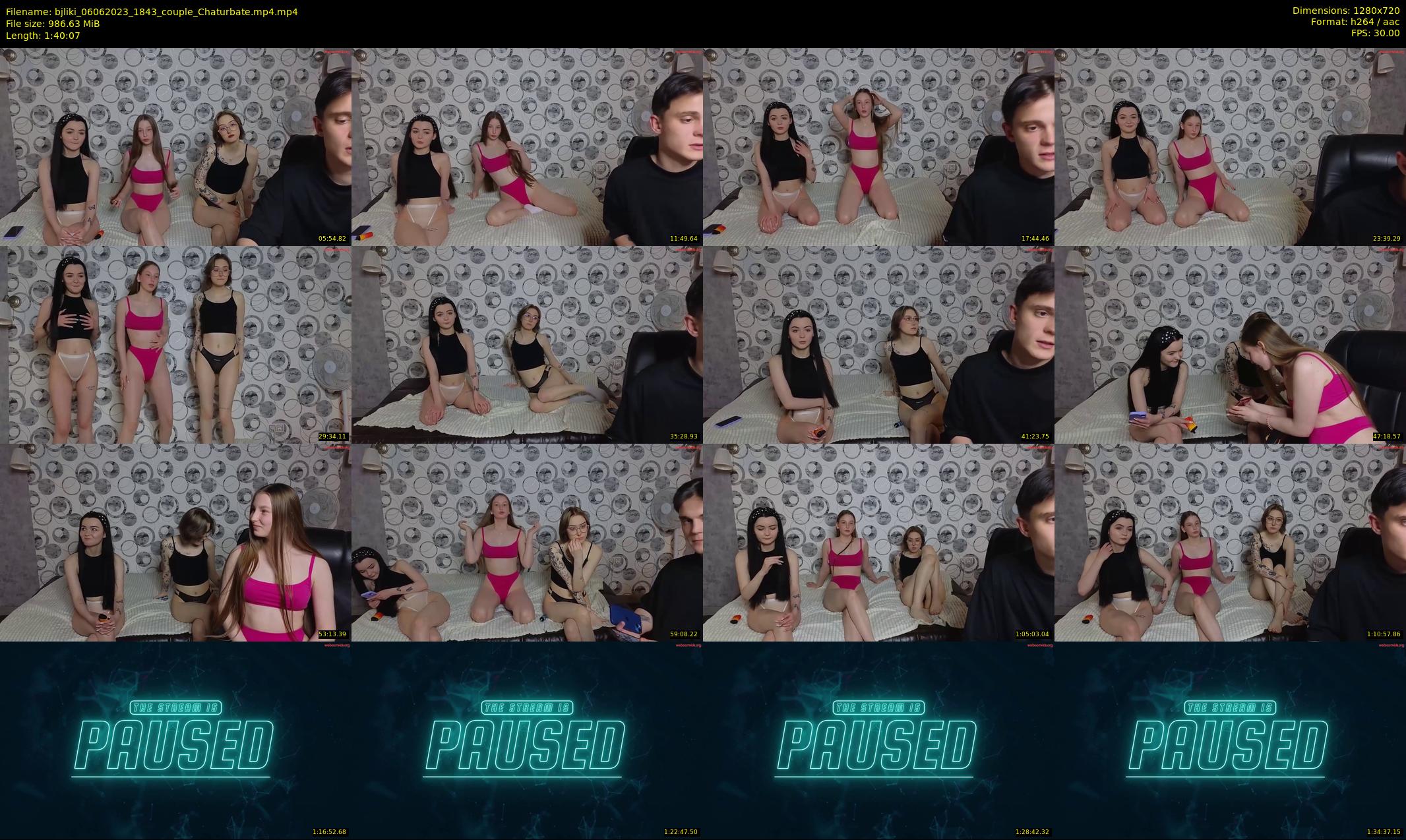 bjliki — 101 minute Chaturbate couple cam show recording, 720p, Jun 6, 2023