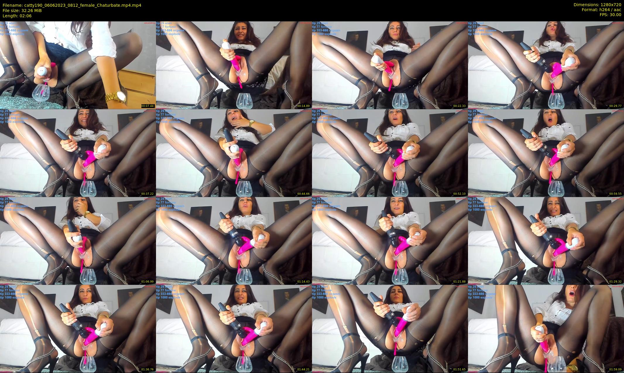catty190 — 3 minute Chaturbate female cam show recording, 720p, Jun 6, 2023