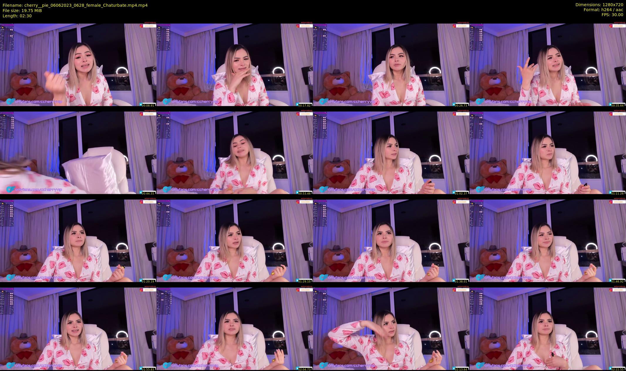 cherry__pie — 3 minute Chaturbate female cam show recording, 720p, Jun 6, 2023