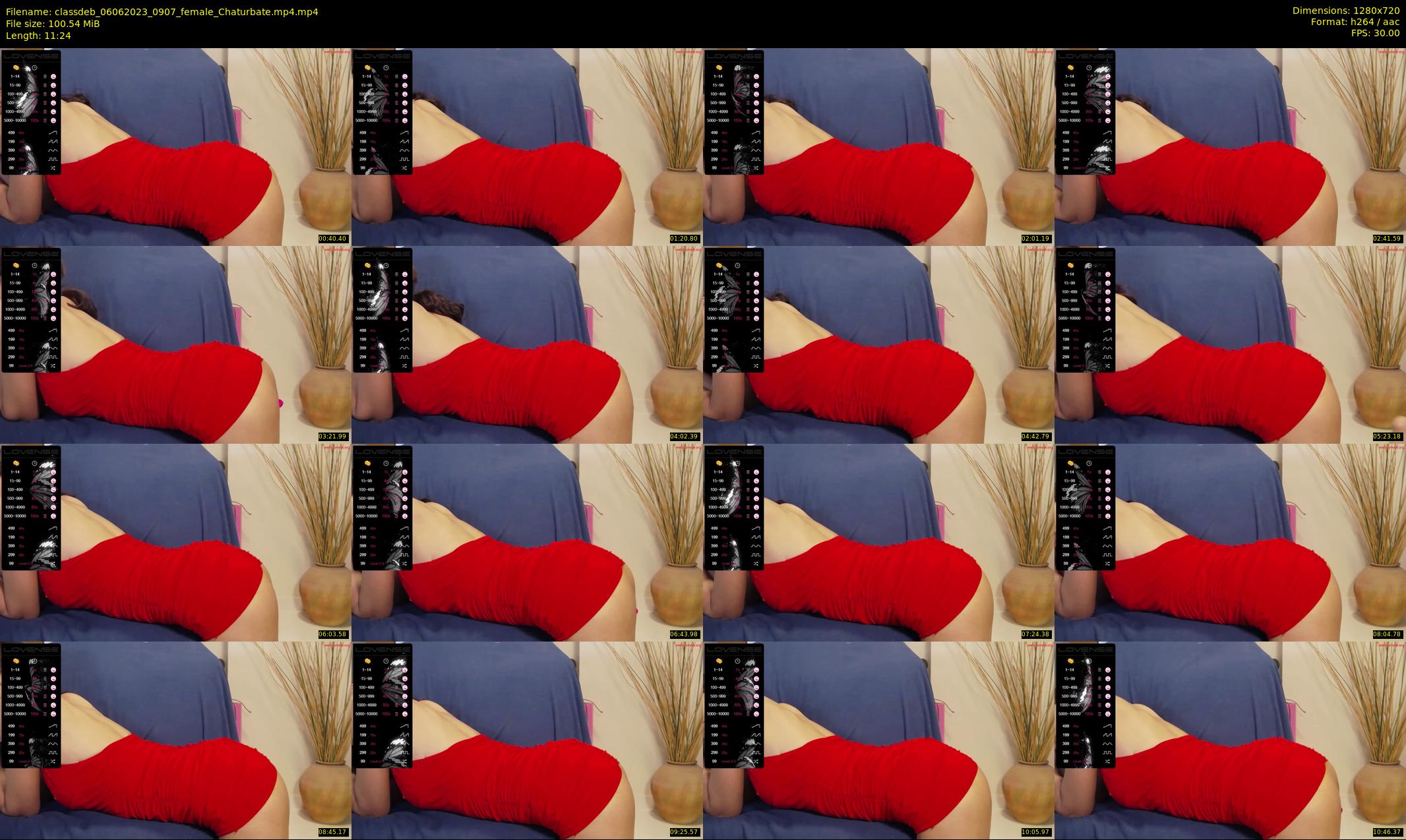 classdeb — 12 minute Chaturbate female cam show recording, 720p, Jun 6, 2023