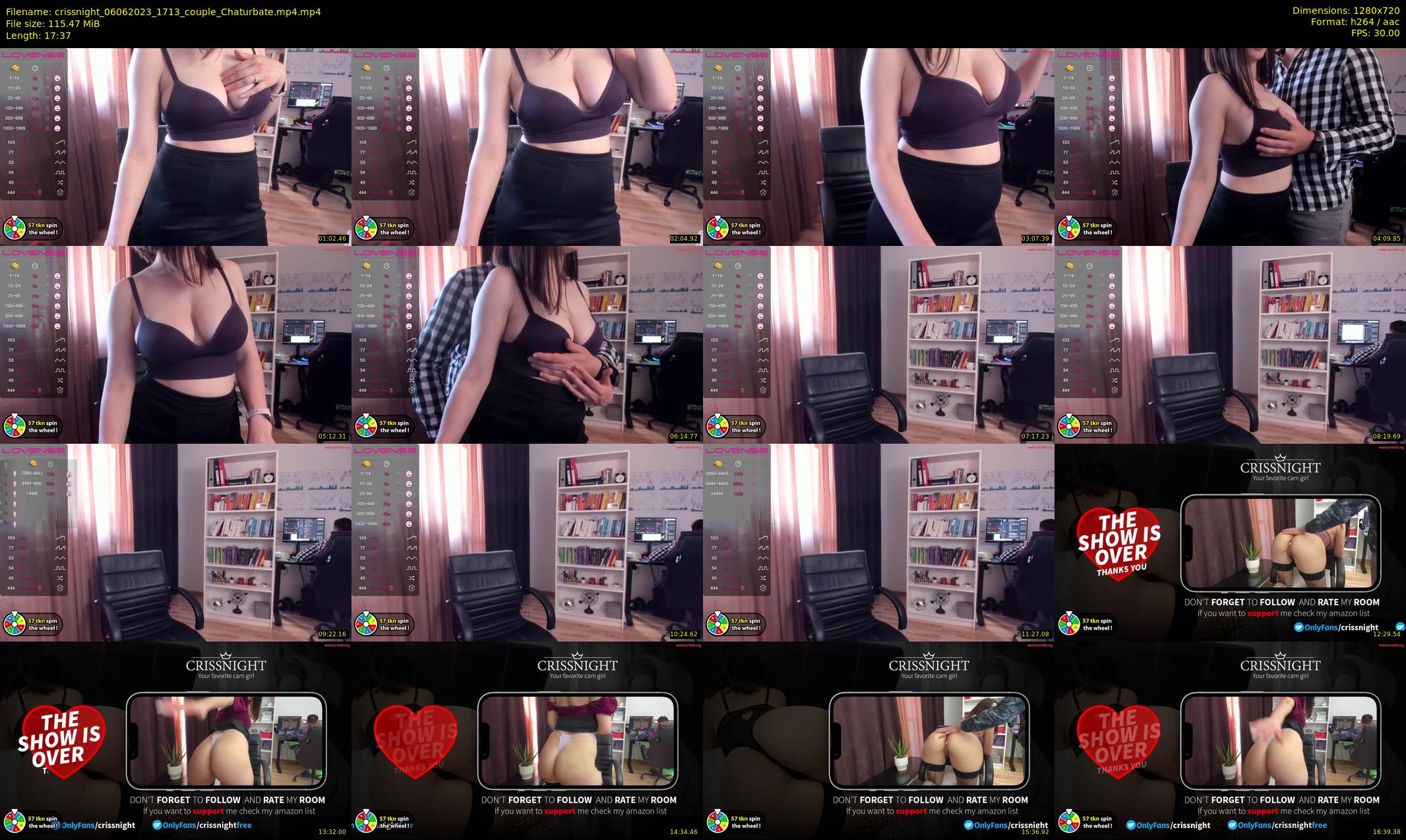crissnight — 18 minute Chaturbate female cam show recording, 720p, Jun 6, 2023