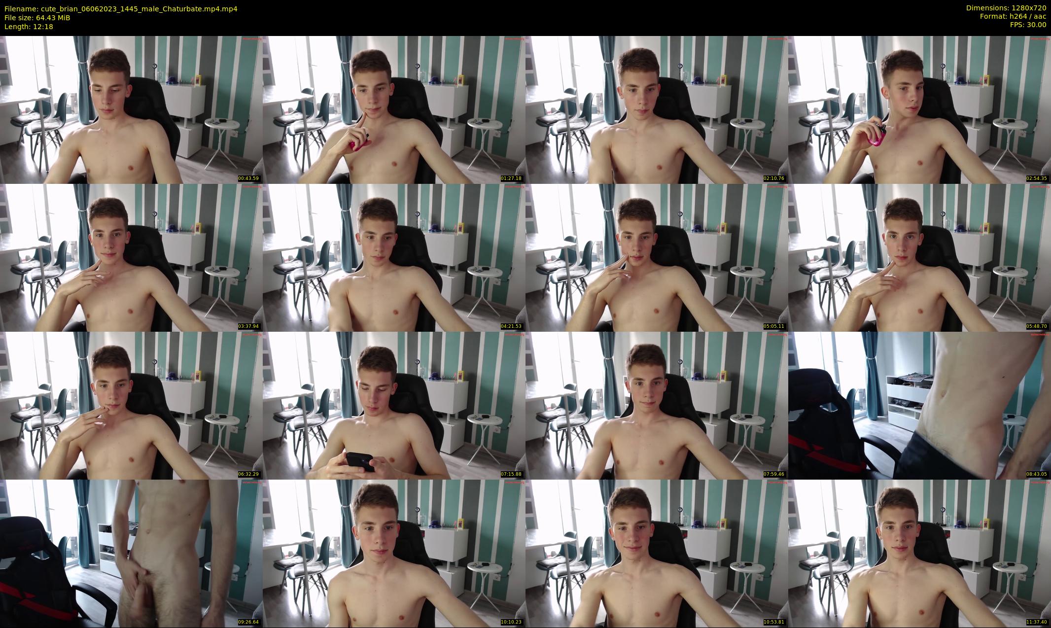 cute_brian — 13 minute Chaturbate male cam show recording, 720p, Jun 6, 2023