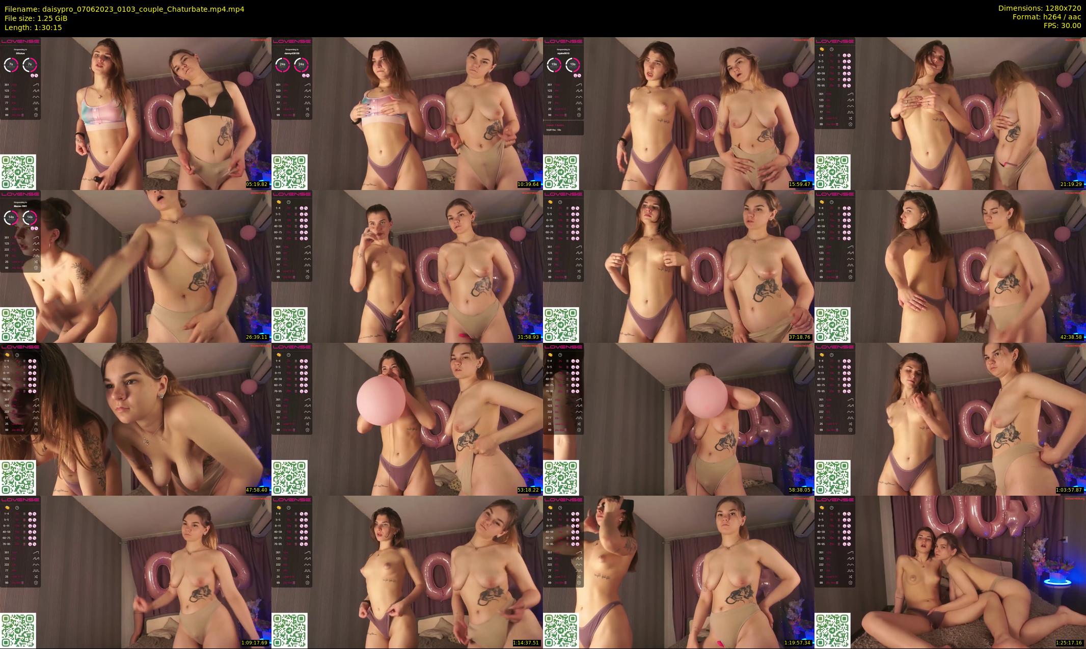 daisypro — 91 minute Chaturbate couple cam show recording, 720p, Jun 7, 2023