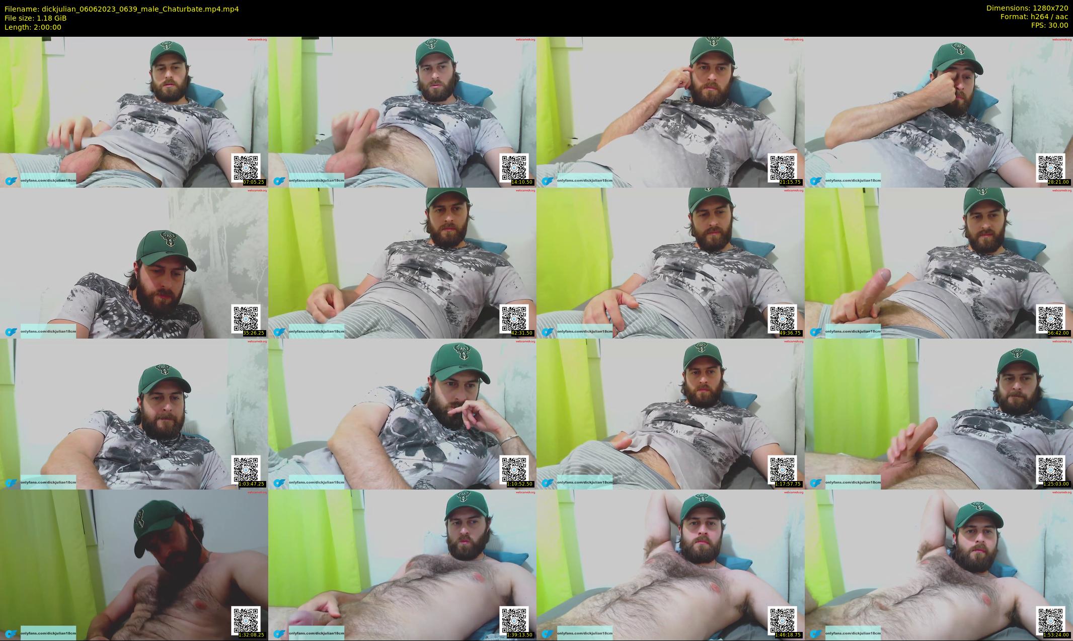 dickjulian — 120 minute Chaturbate male cam show recording, 720p, Jun 6, 2023