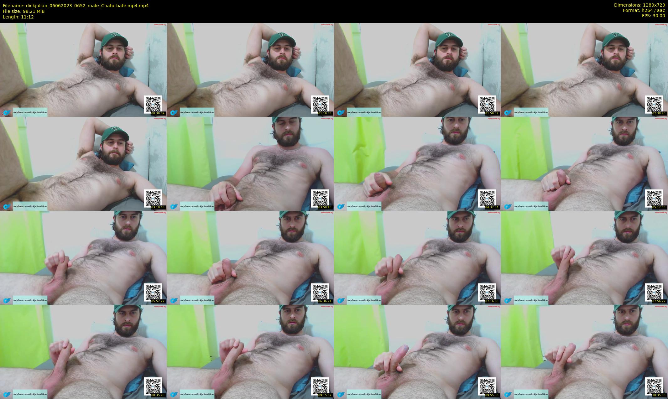 dickjulian — 12 minute Chaturbate male cam show recording, 720p, Jun 6, 2023