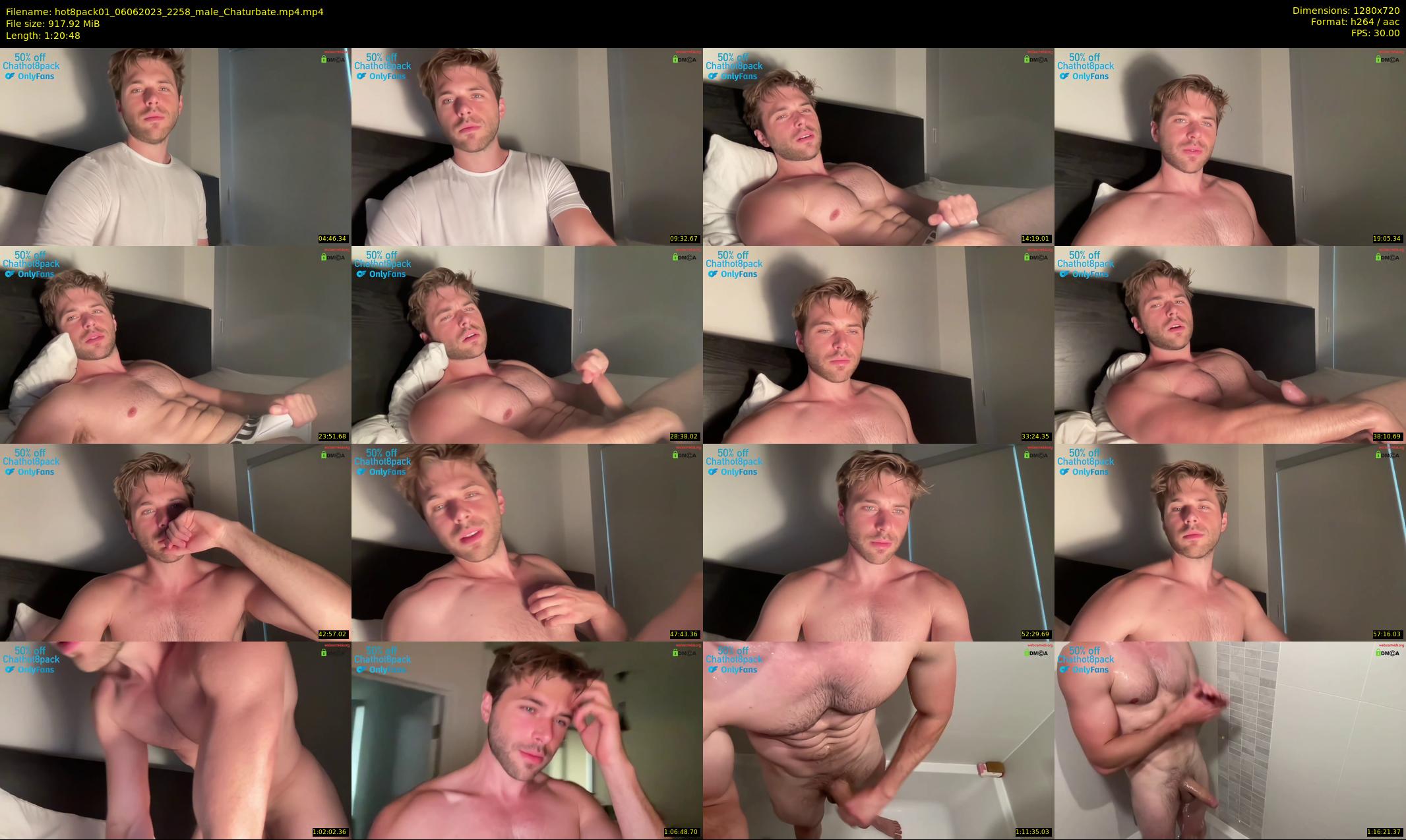 hot8pack01 — 81 minute Chaturbate male cam show recording, 720p, Jun 6, 2023