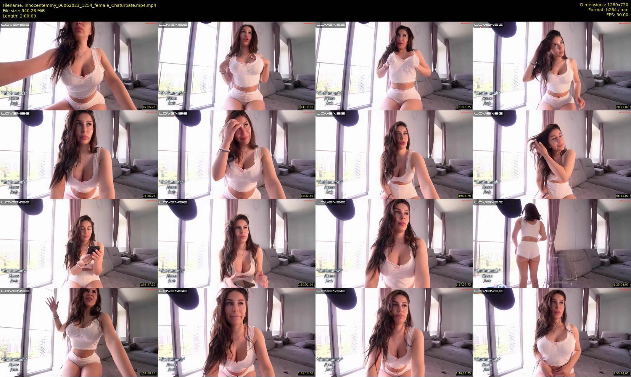 innocentemmy — 120 minute Chaturbate female cam show recording, 720p, Jun 6, 2023