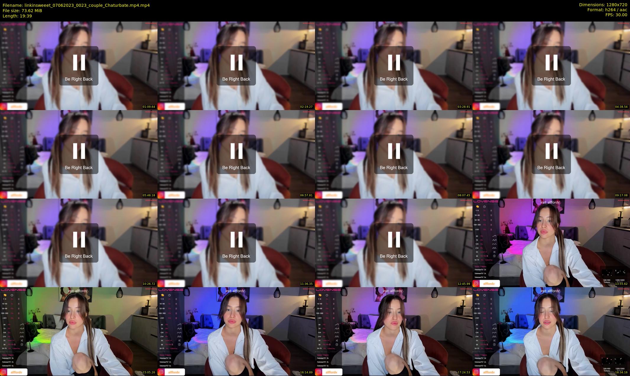 linkinsweeet — 20 minute Chaturbate couple cam show recording, 720p, Jun 7, 2023