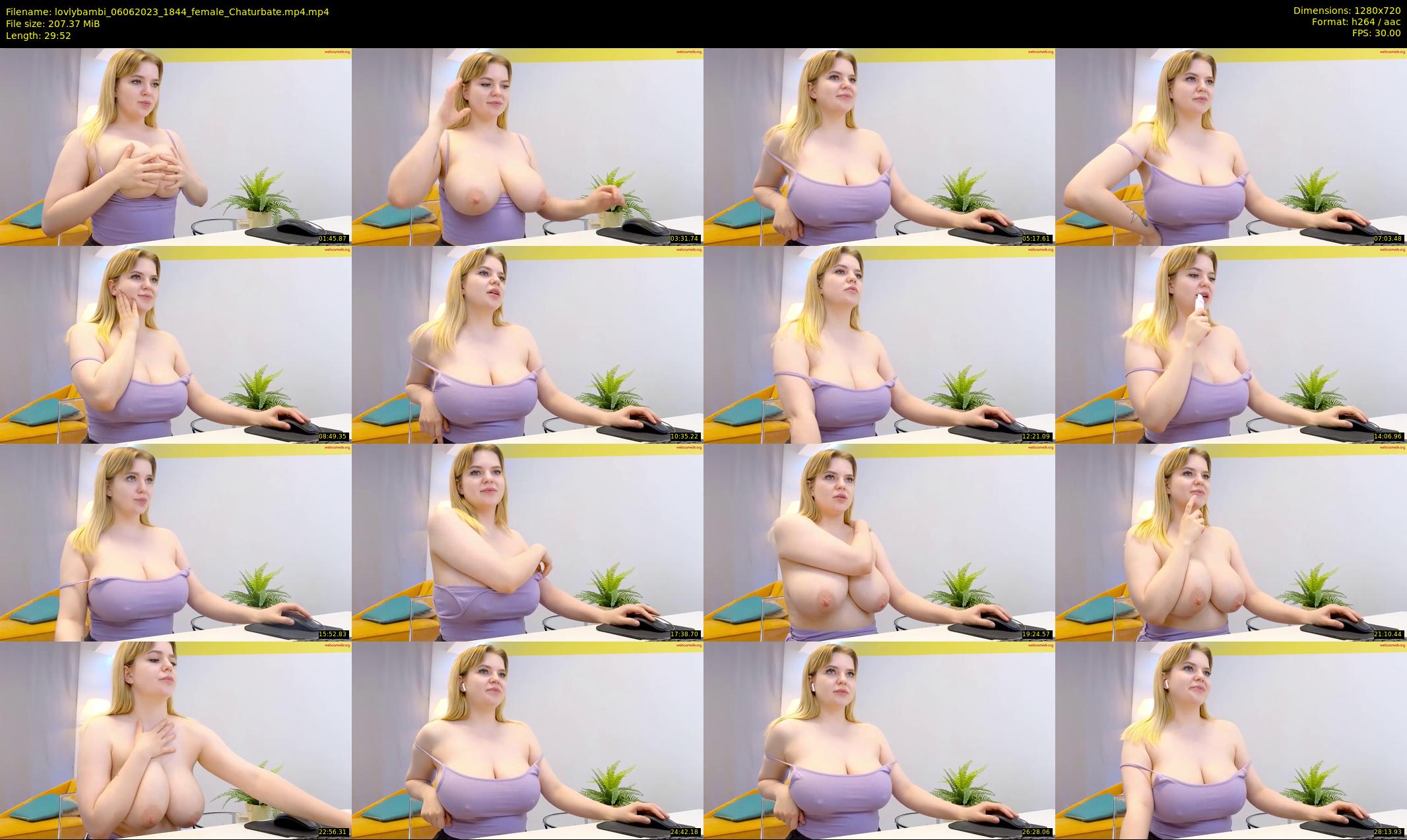 lovlybambi — 30 minute Chaturbate female cam show recording, 720p, Jun 6, 2023