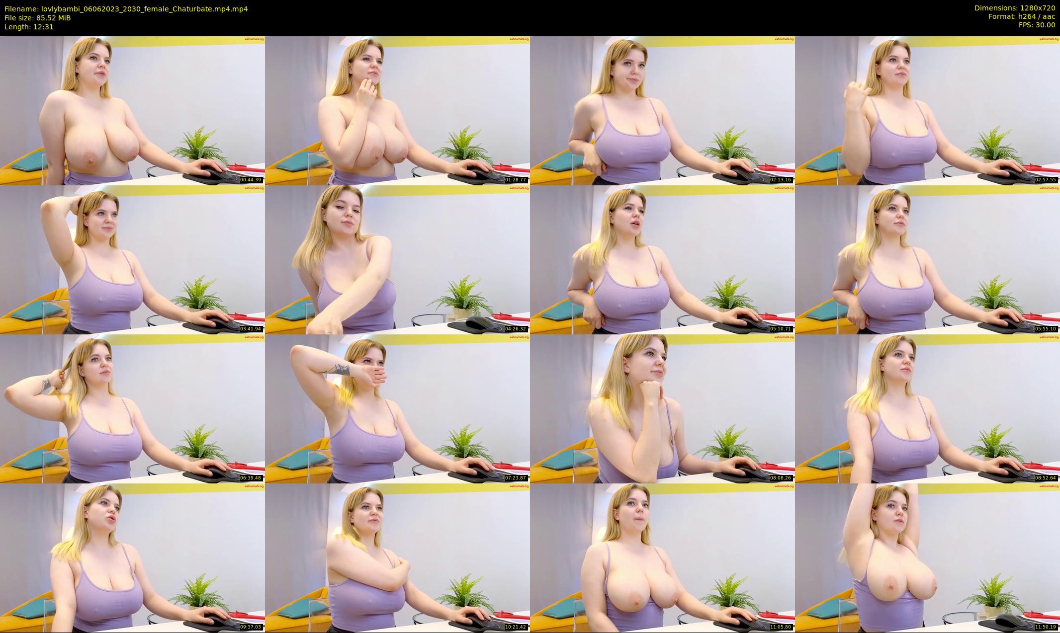 lovlybambi — 13 minute Chaturbate female cam show recording, 720p, Jun 6, 2023